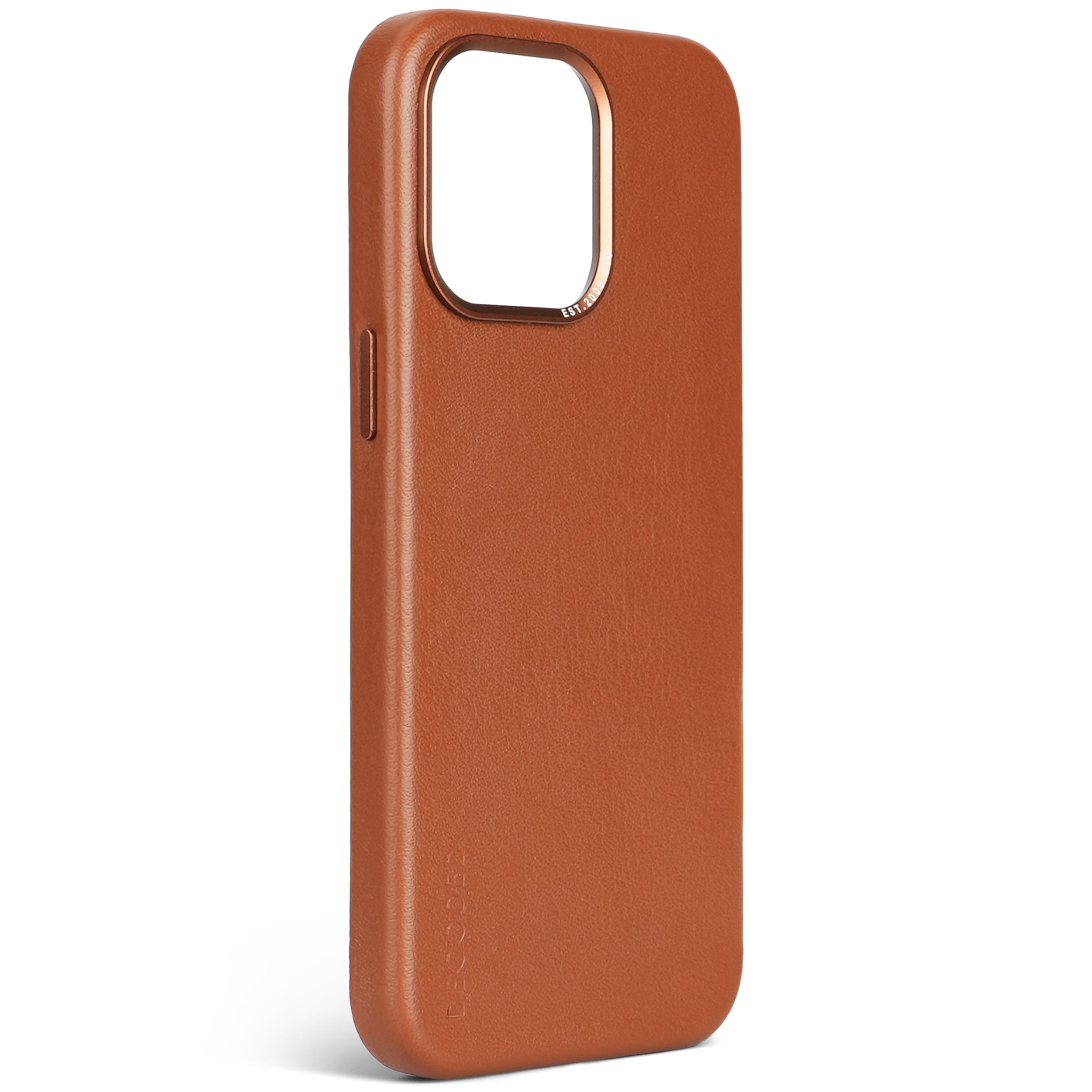 Decoded Leather Backcover für iPhone 15 Pro Tan