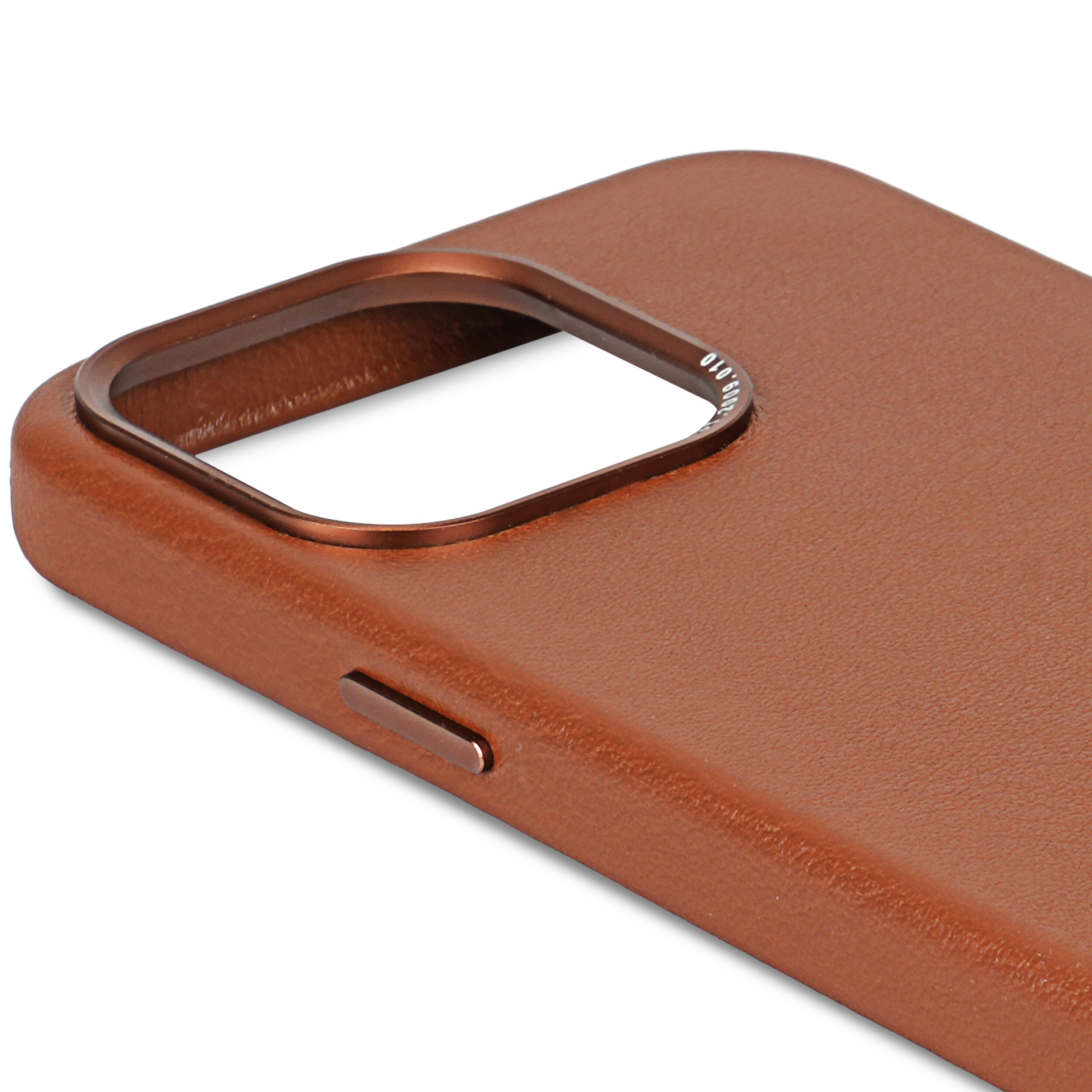 Decoded Leather Backcover für iPhone 15 Pro Tan