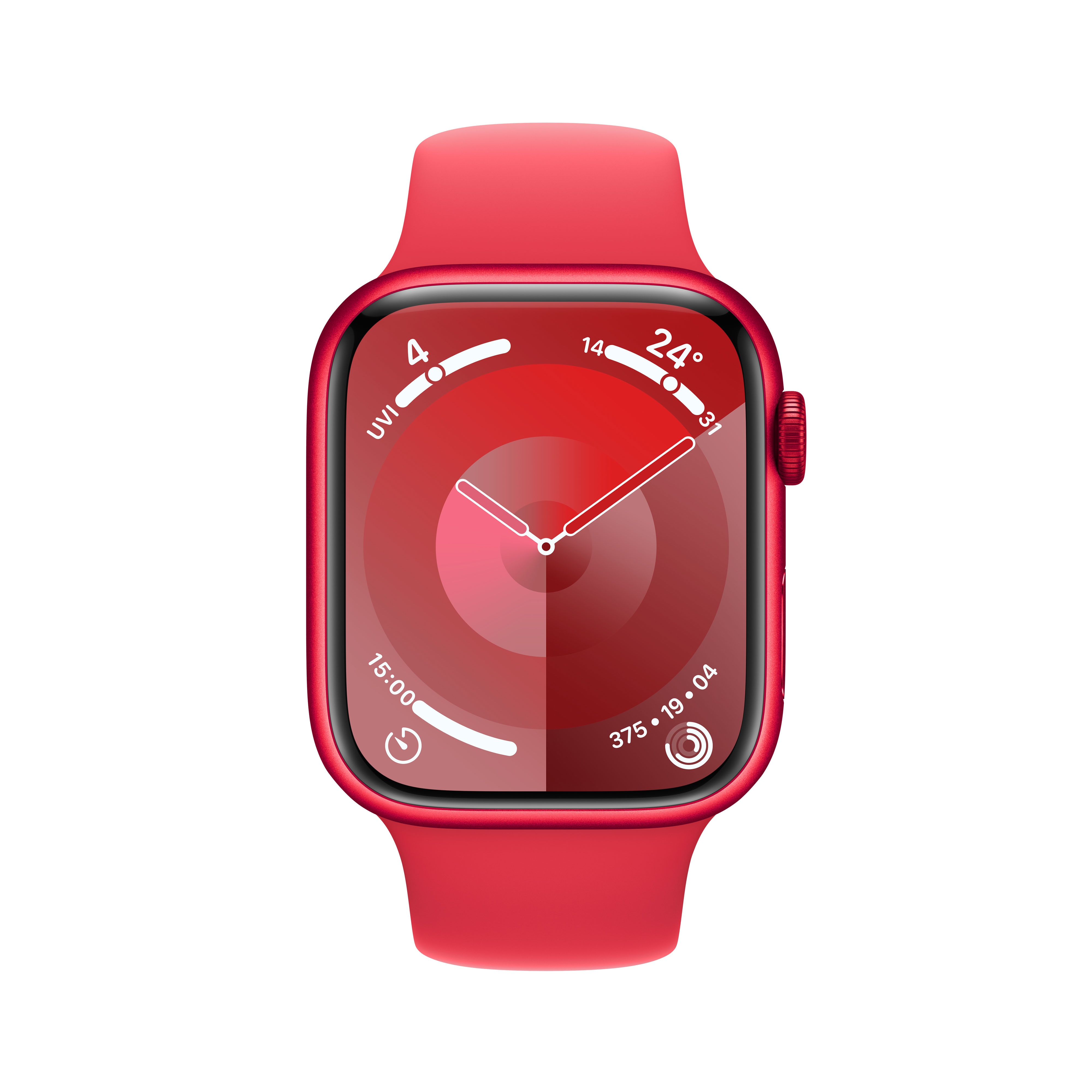 Apple Watch Series 9 GPS 45mm Aluminium Product(RED) Sportarmband ProductRED S/M