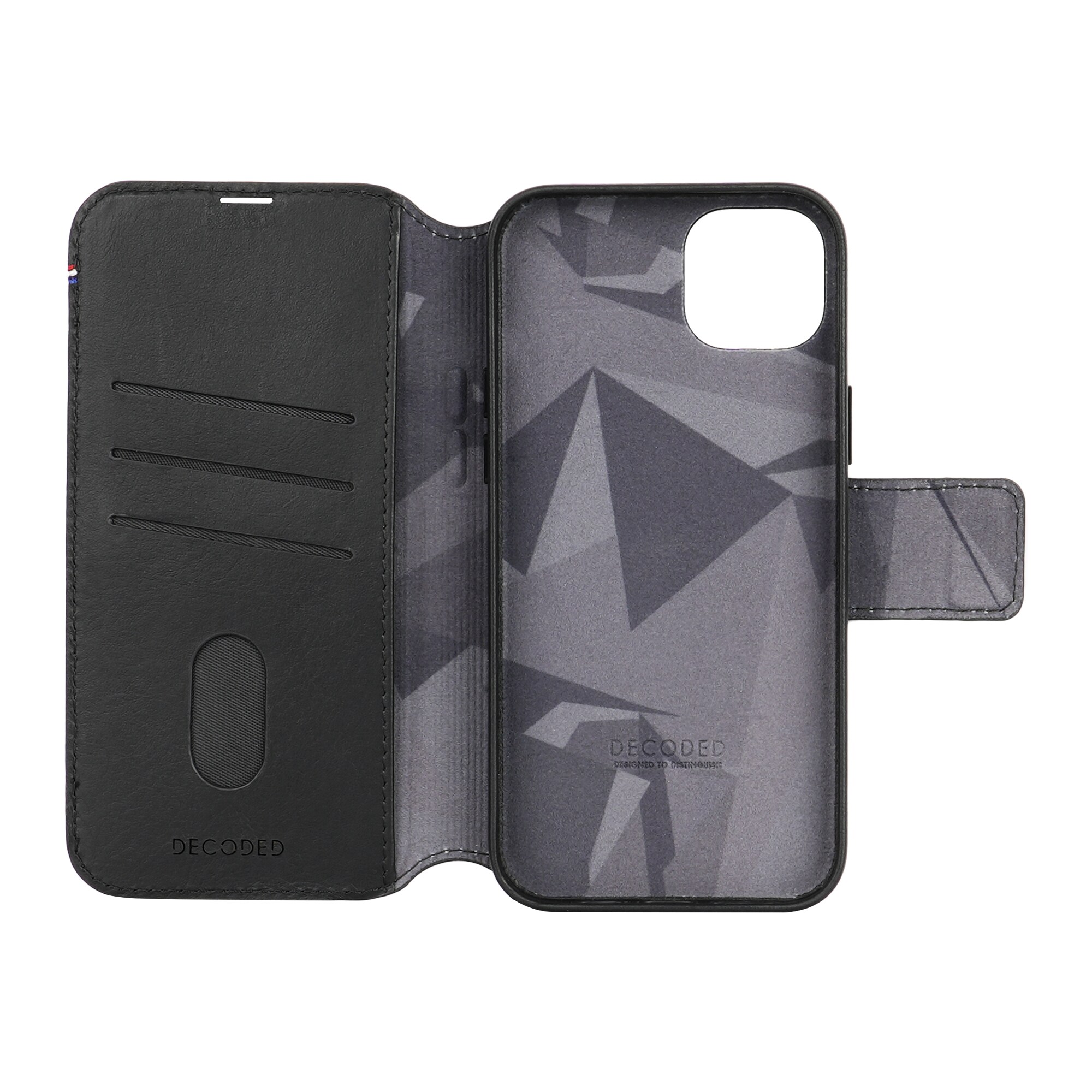 Decoded Leather Detachable Wallet für iPhone 15 Black