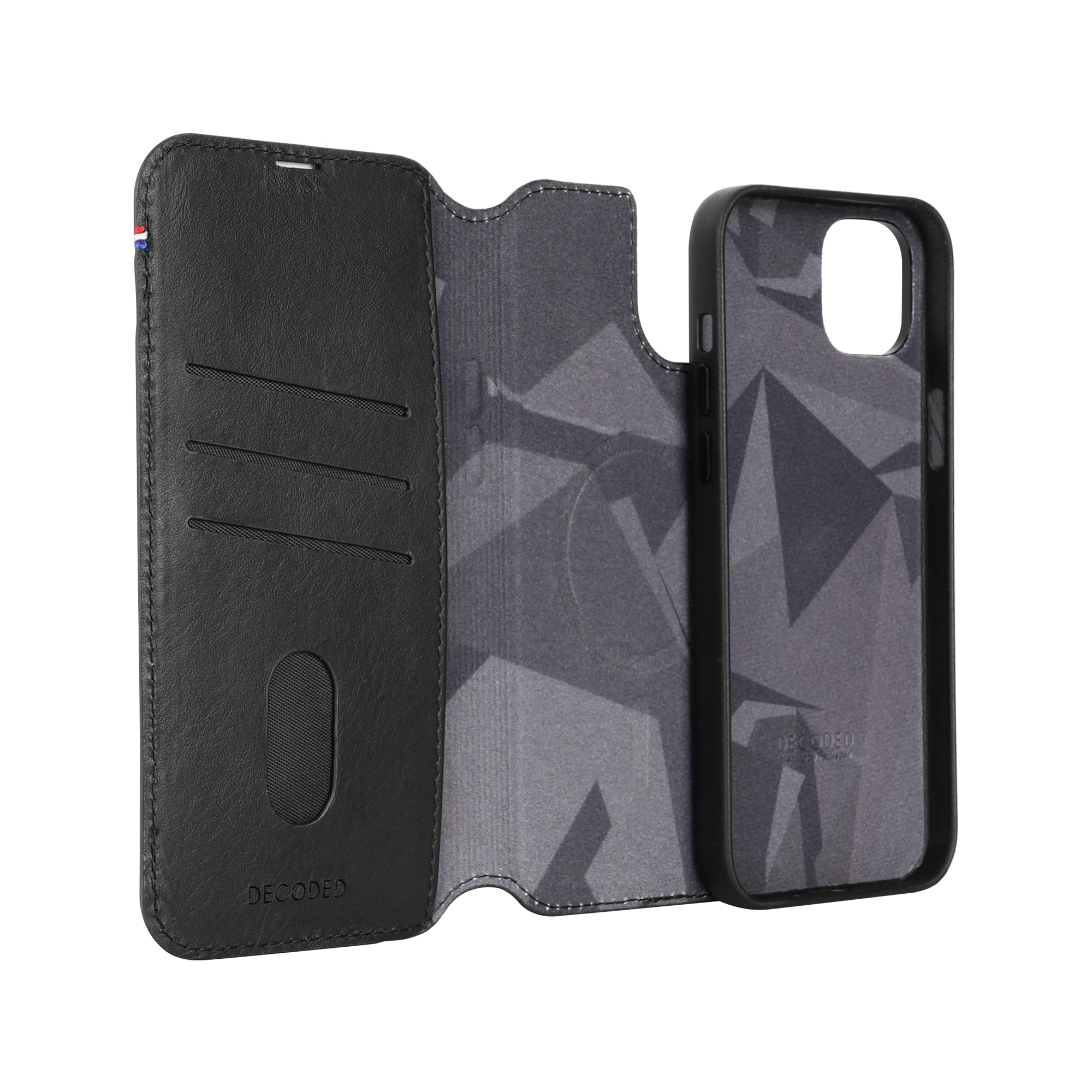 Decoded Leather Detachable Wallet für iPhone 15 Black