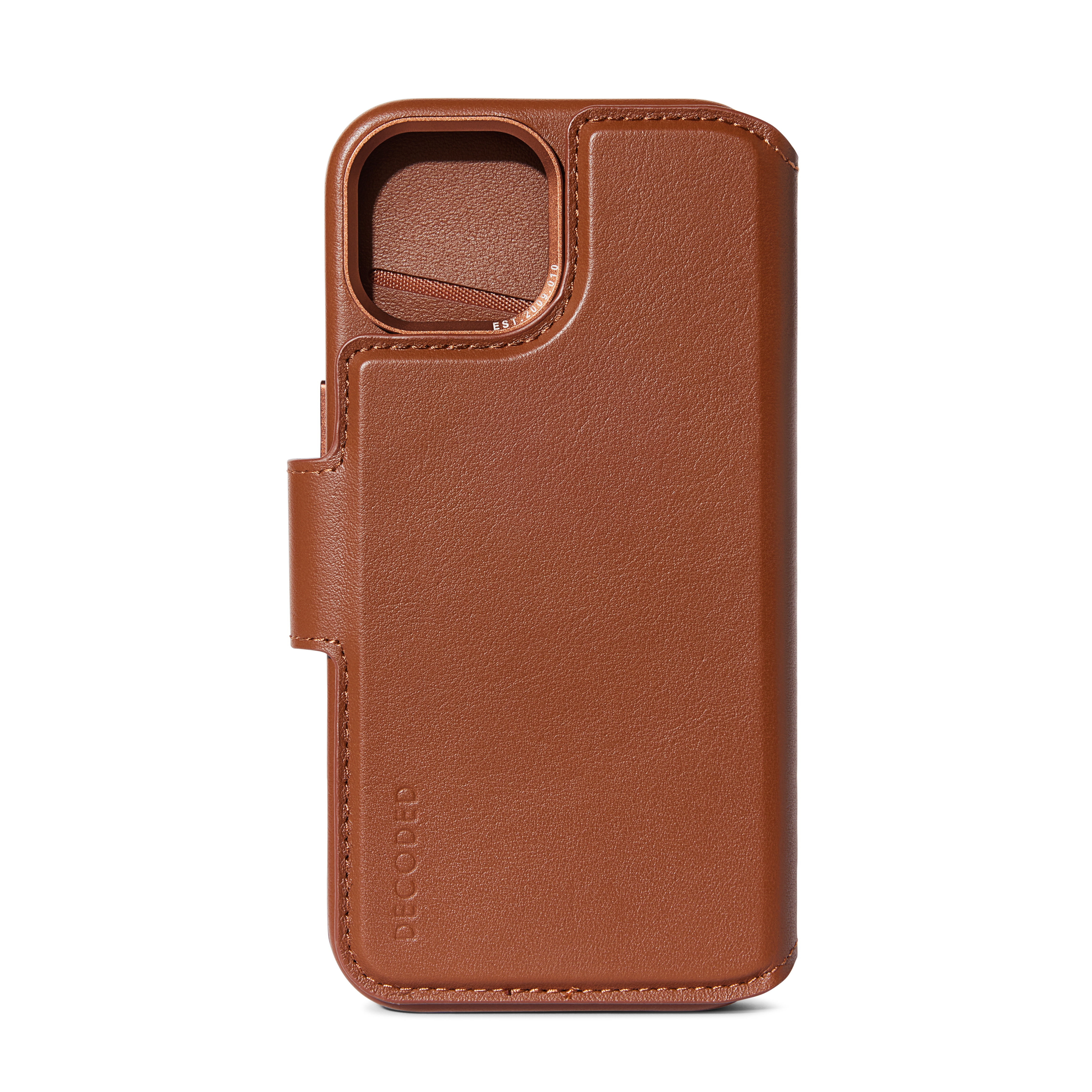 Decoded Leather Detachable Wallet für iPhone 15 Tan