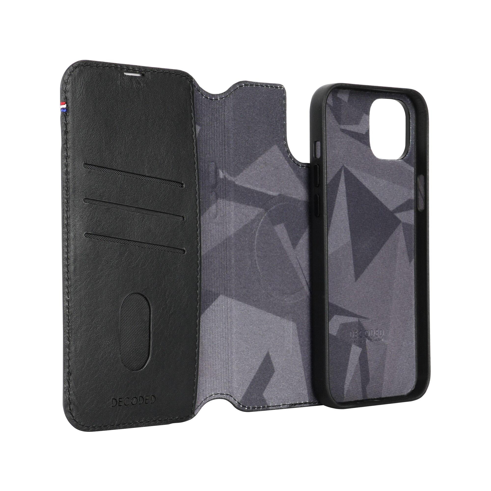 Decoded Leather Detachable Wallet für iPhone 15 Plus Black