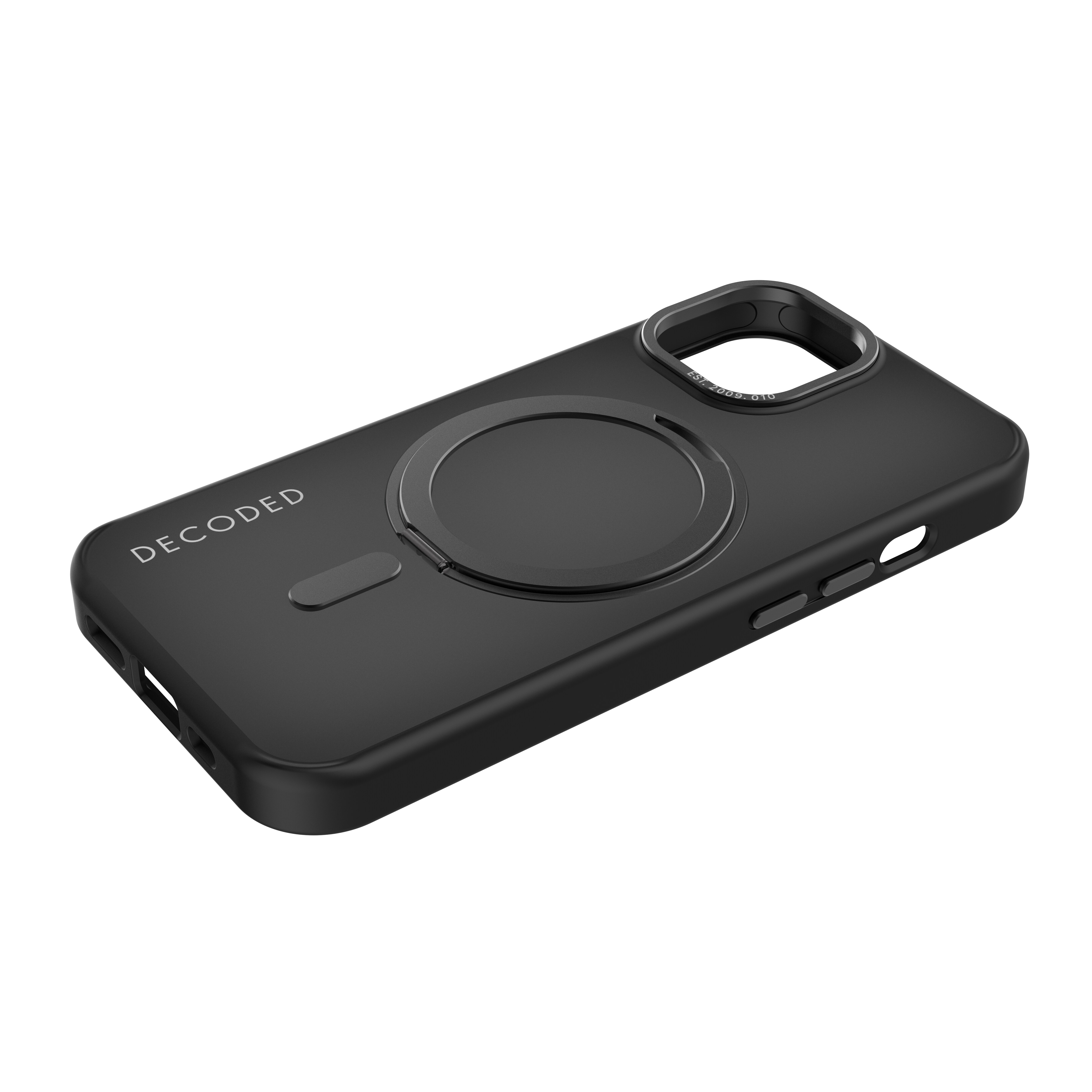 Decoded Recycled Plastic Loop Stand Backcover iPhone 15 Black