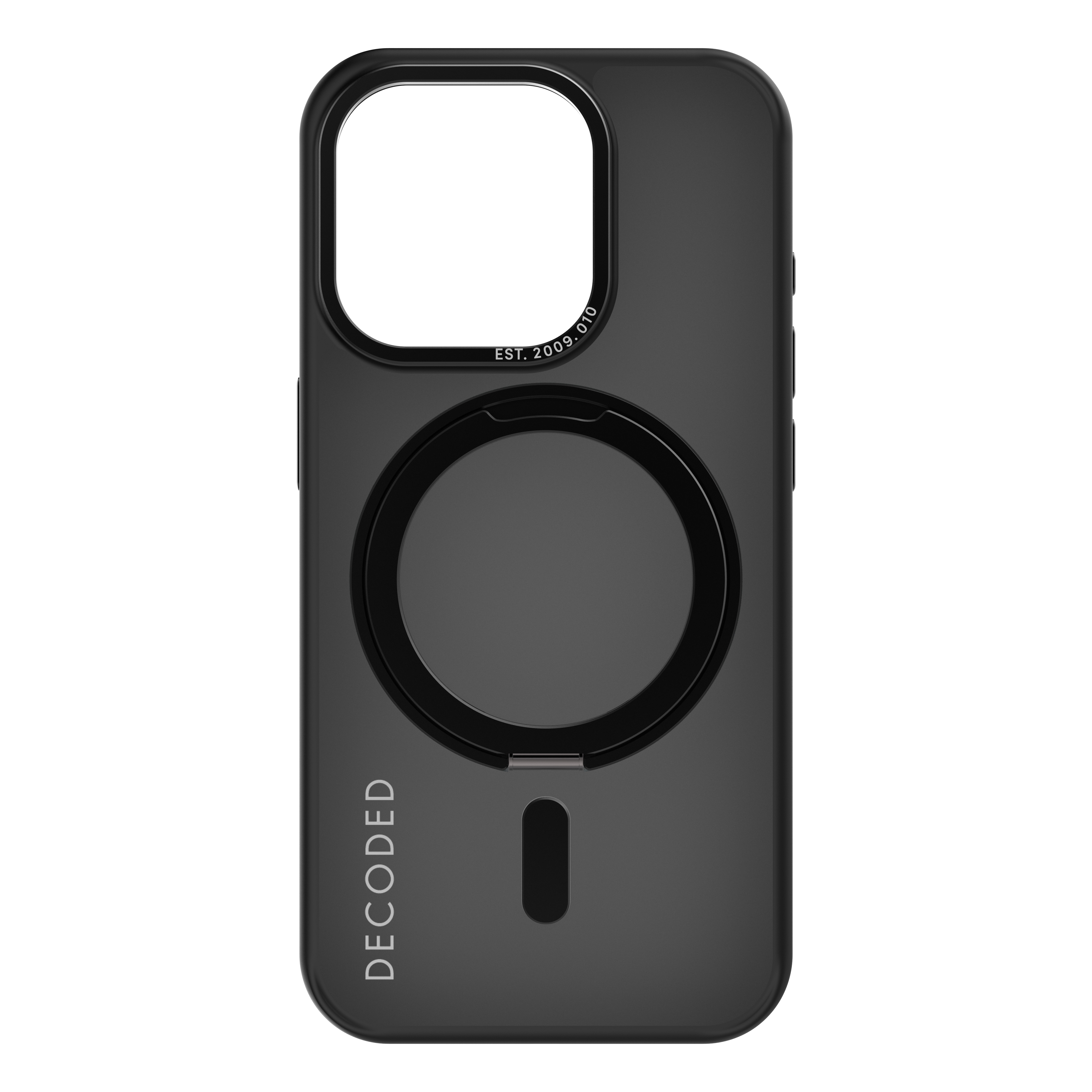 Decoded Recycled Plastic Loop Stand Backcover iPhone 15 Pro Black