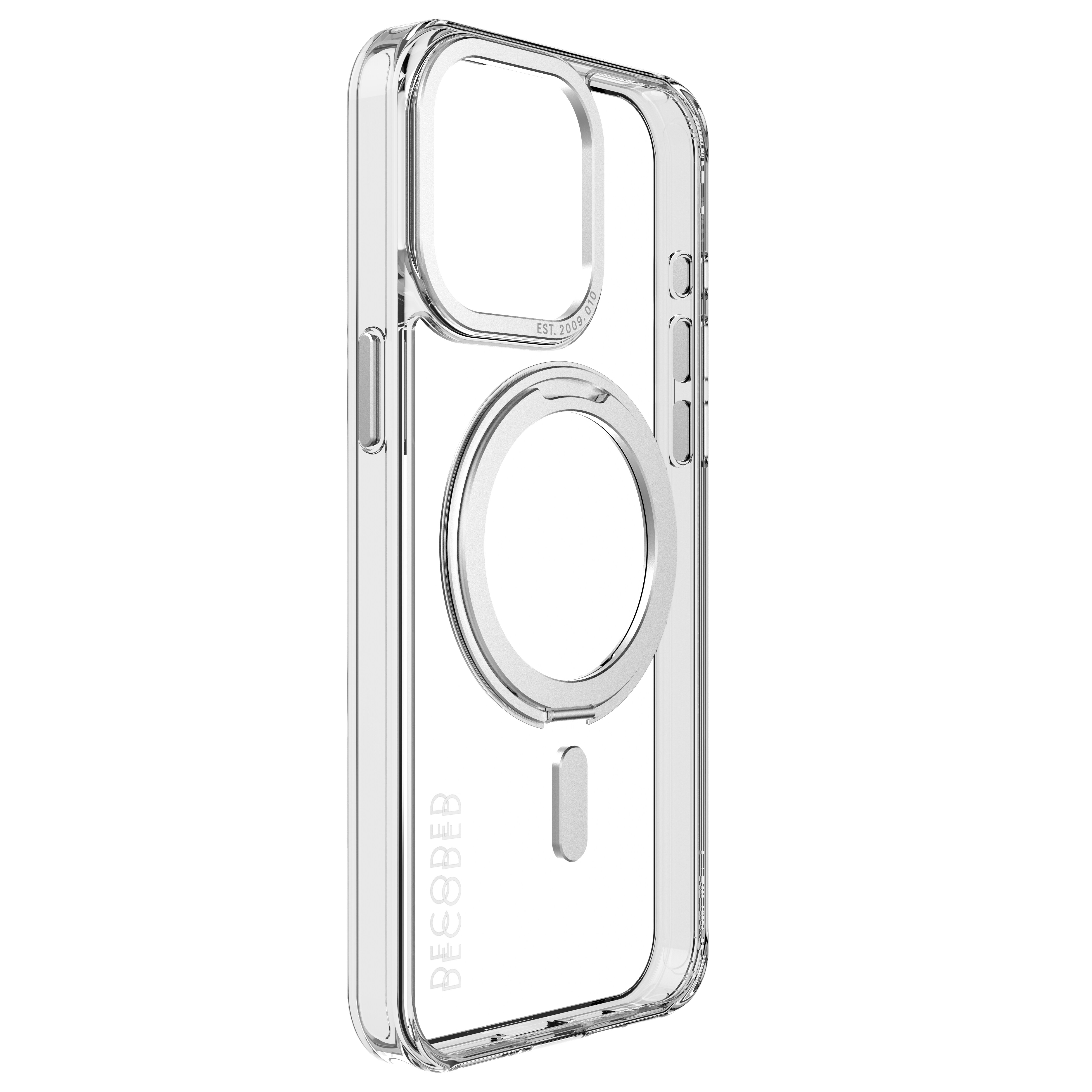 Decoded Recycled Plastic Loop Stand Backcover iPhone 15 Pro Max Transparant