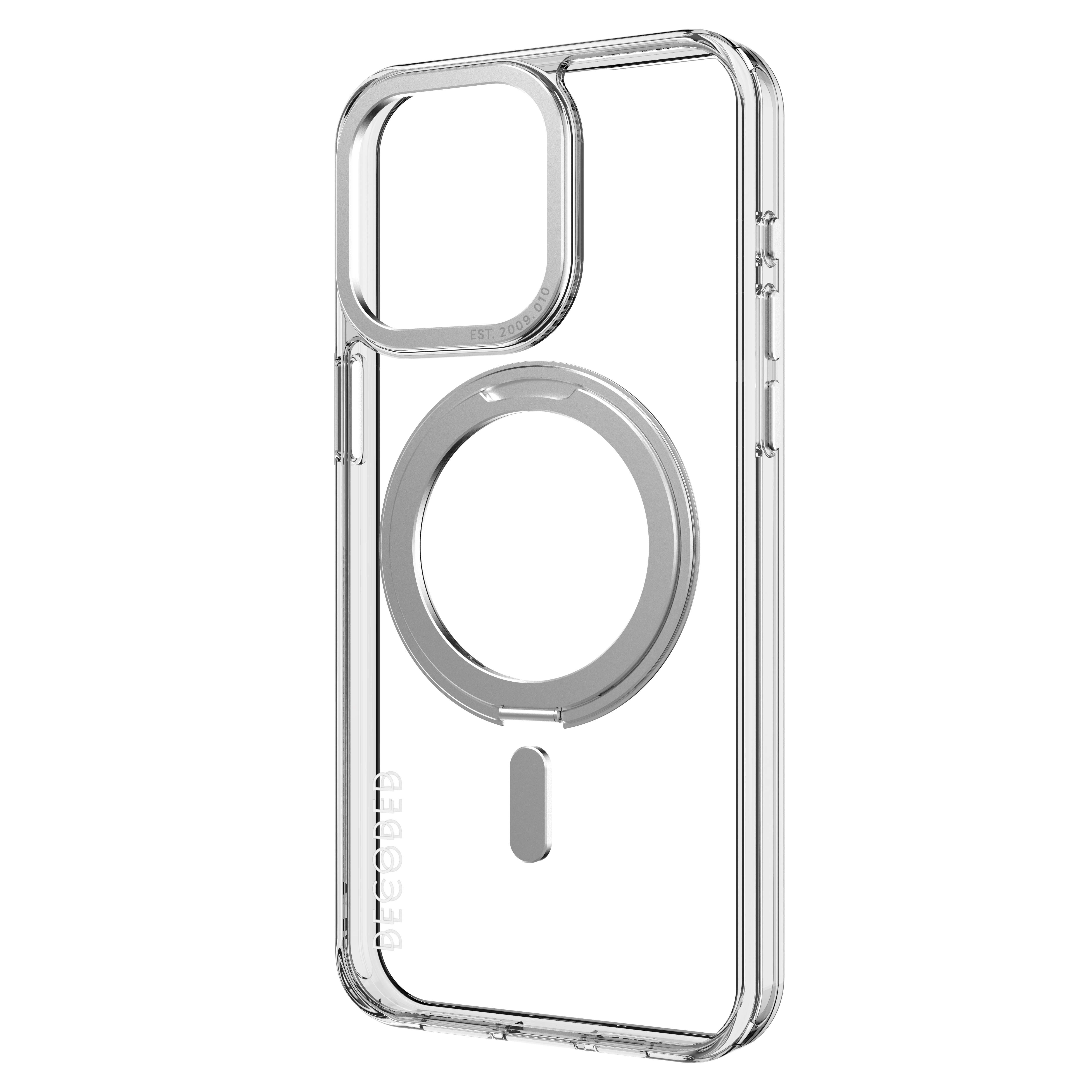 Decoded Recycled Plastic Loop Stand Backcover iPhone 15 Pro Max Transparant