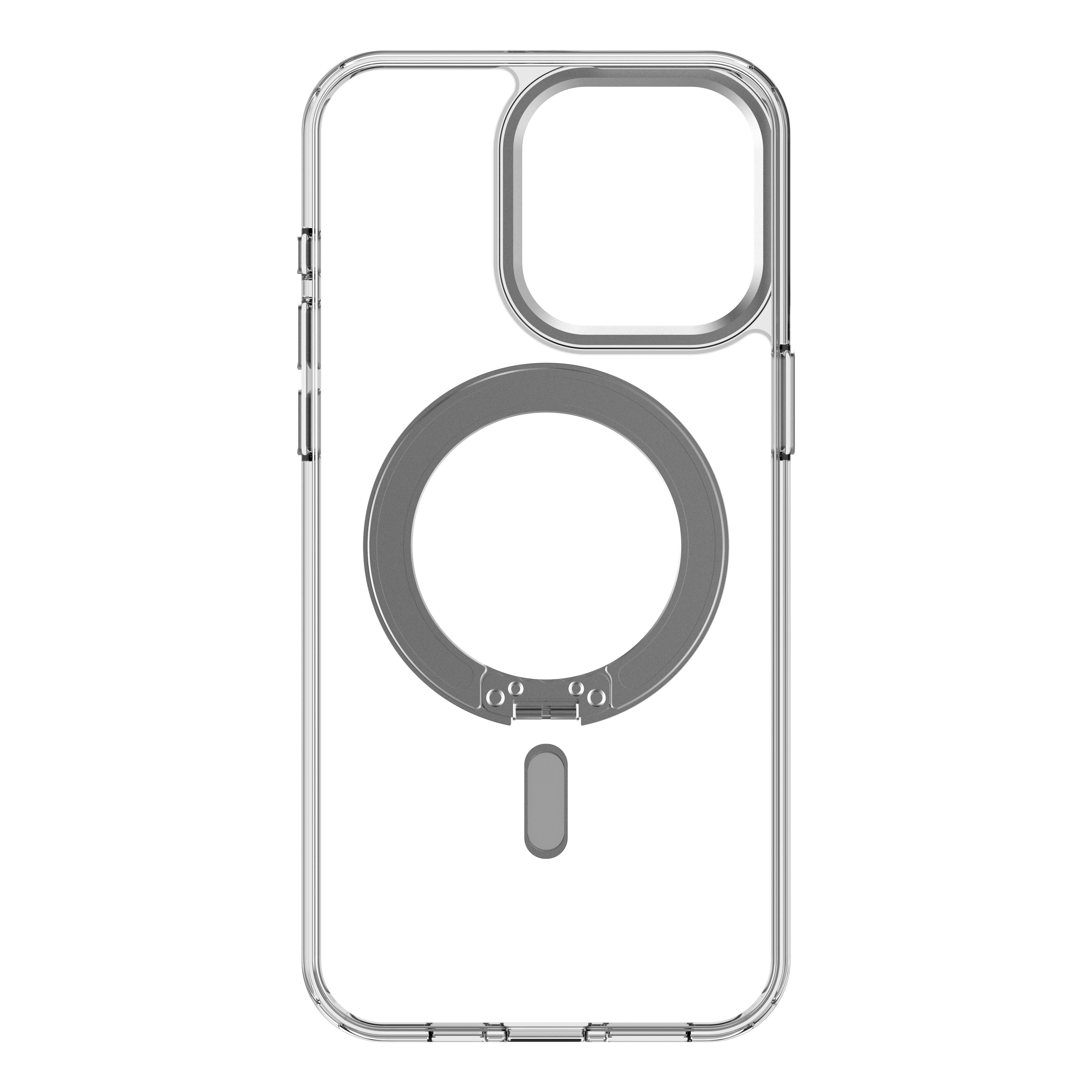 Decoded Recycled Plastic Loop Stand Backcover iPhone 15 Pro Max Transparant