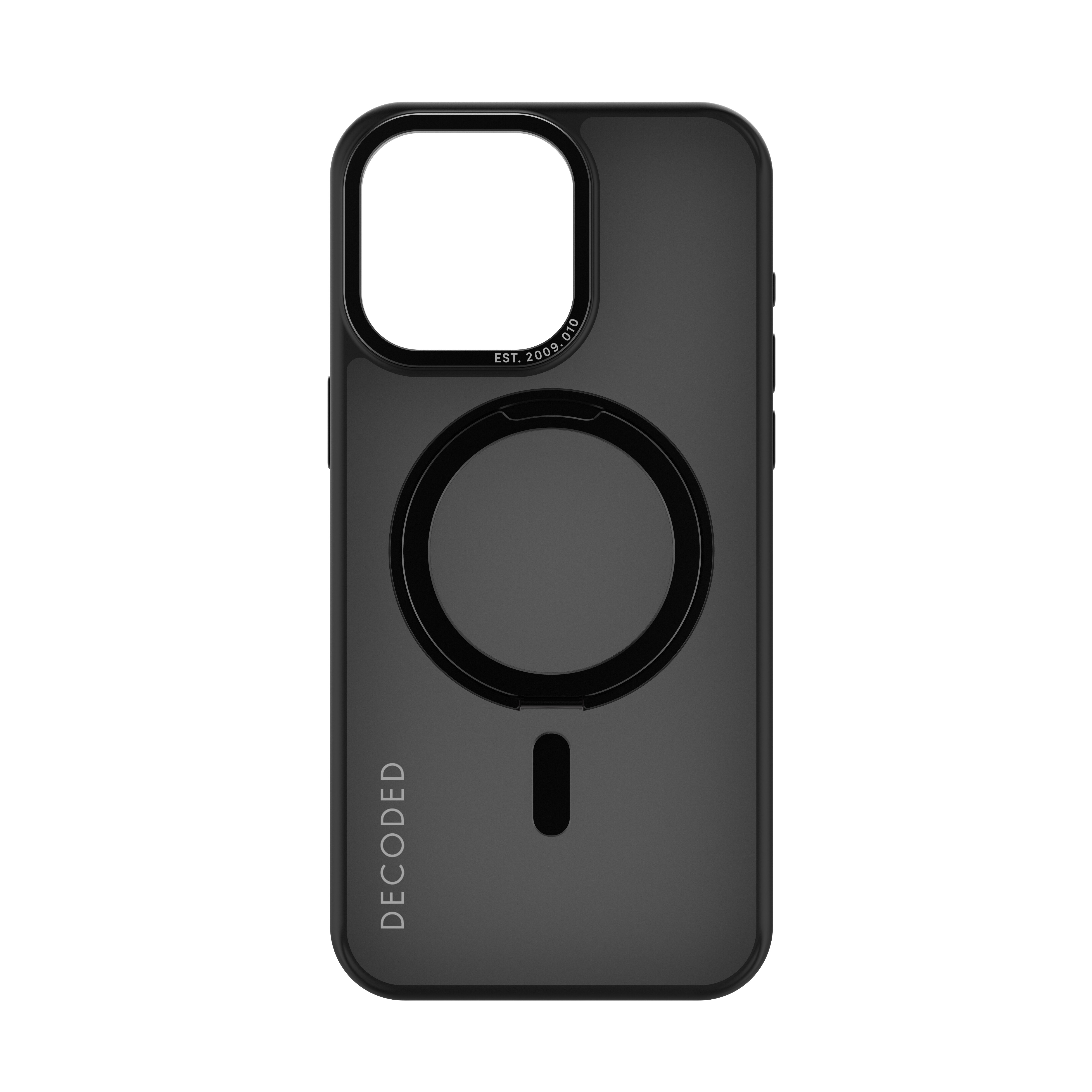 Decoded Recycled Plastic Loop Stand Backcover iPhone 15 Pro Max Black