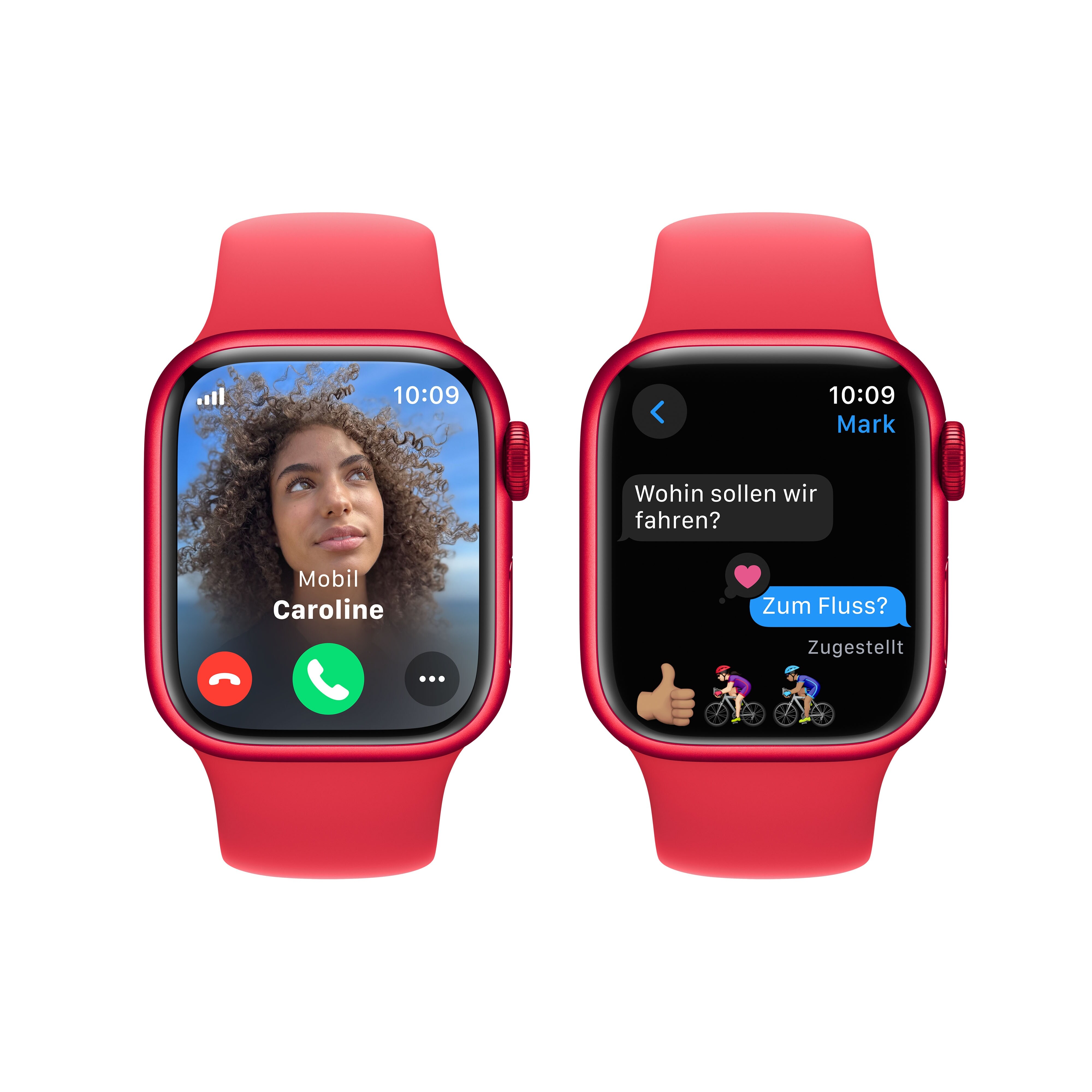 Apple Watch Series 9 LTE 41mm Aluminium Product(RED) Sportarmband ProductRED S/M