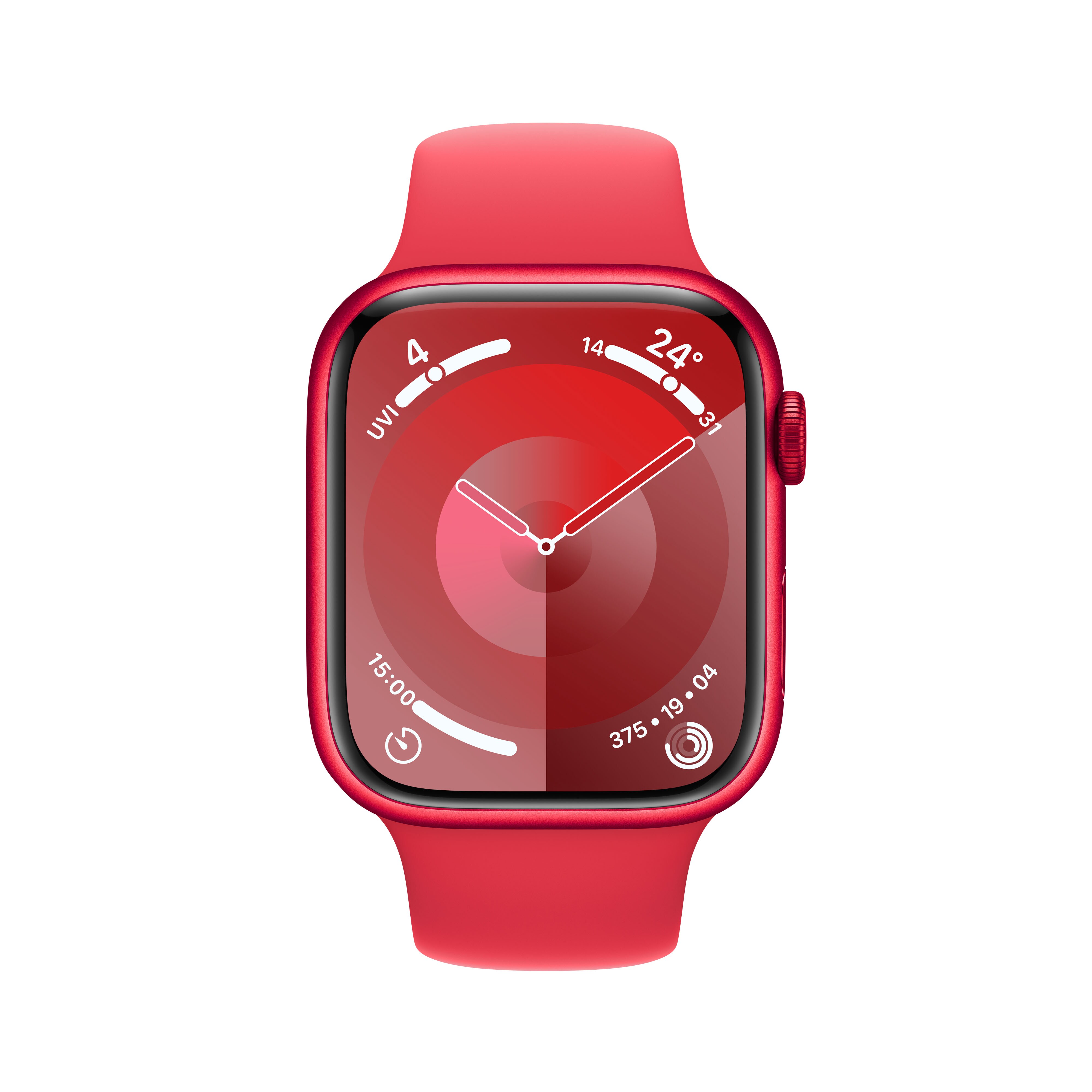 Apple Watch Series 9 LTE 45mm Aluminium Product(RED) Sportarmband ProductRED M/L