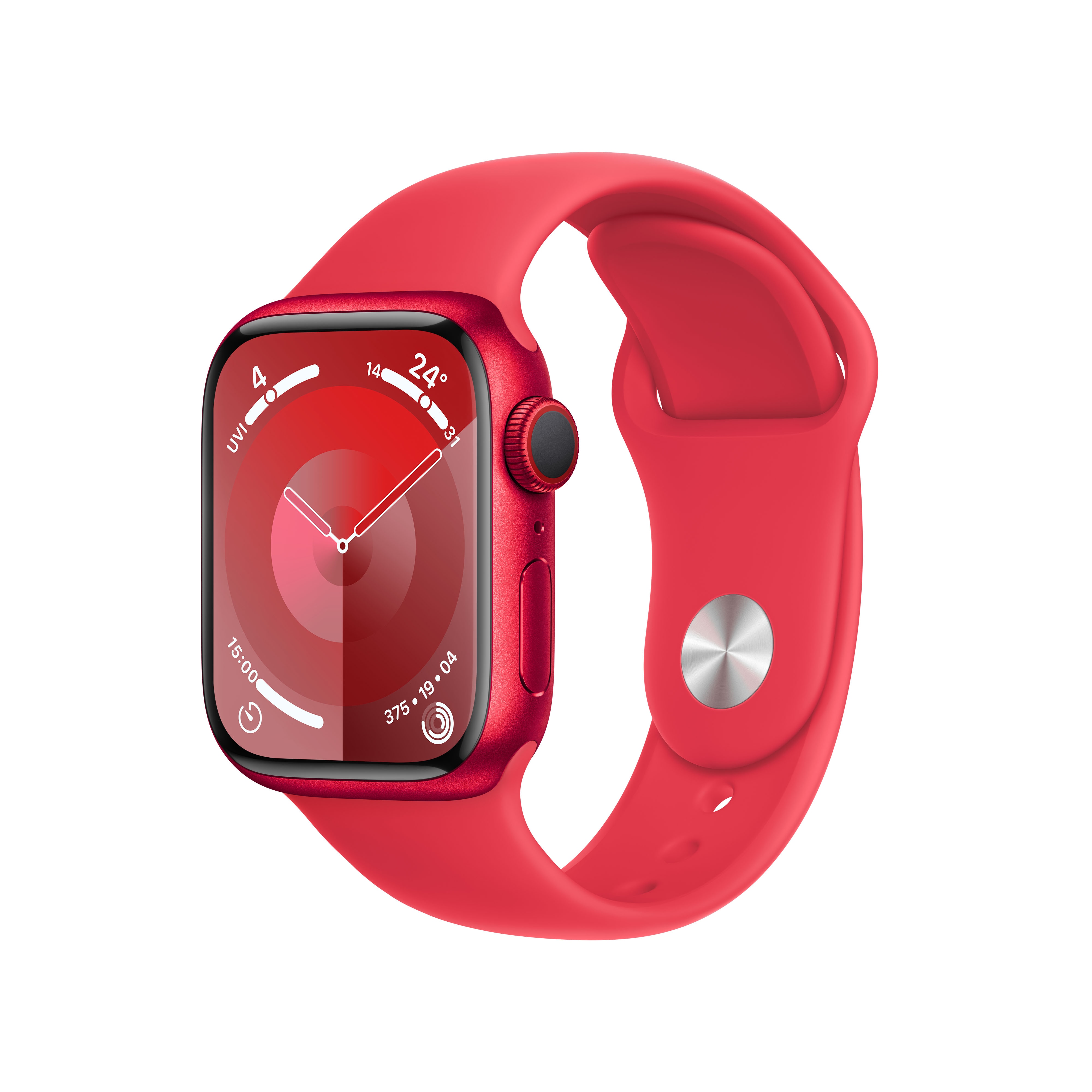 Apple Watch Series 9 LTE 45mm Aluminium Product(RED) Sportarmband ProductRED S/M