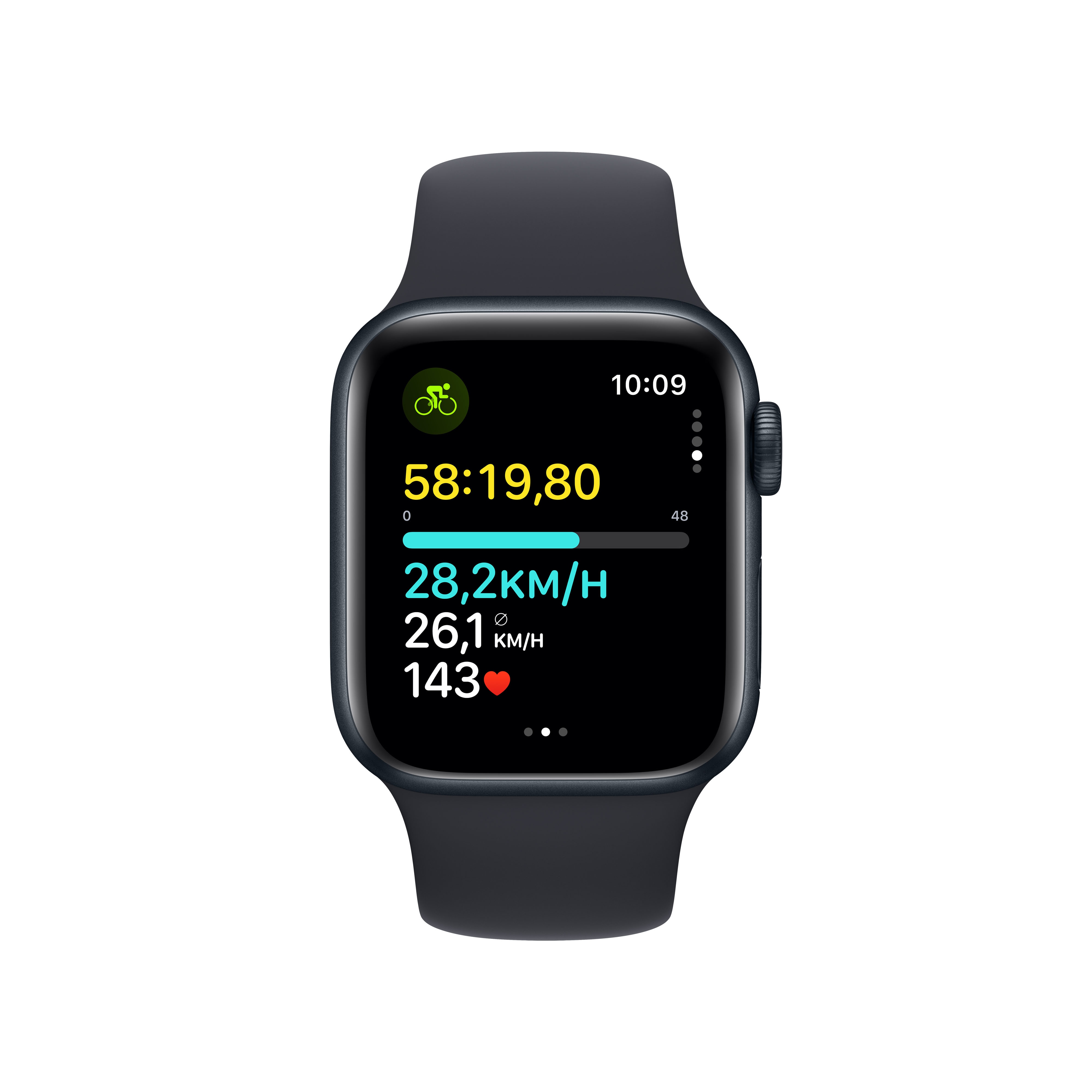 Apple Watch SE (2. Gen) GPS 40mm Alu Mitternacht Sportarmband Mitternacht - S/M