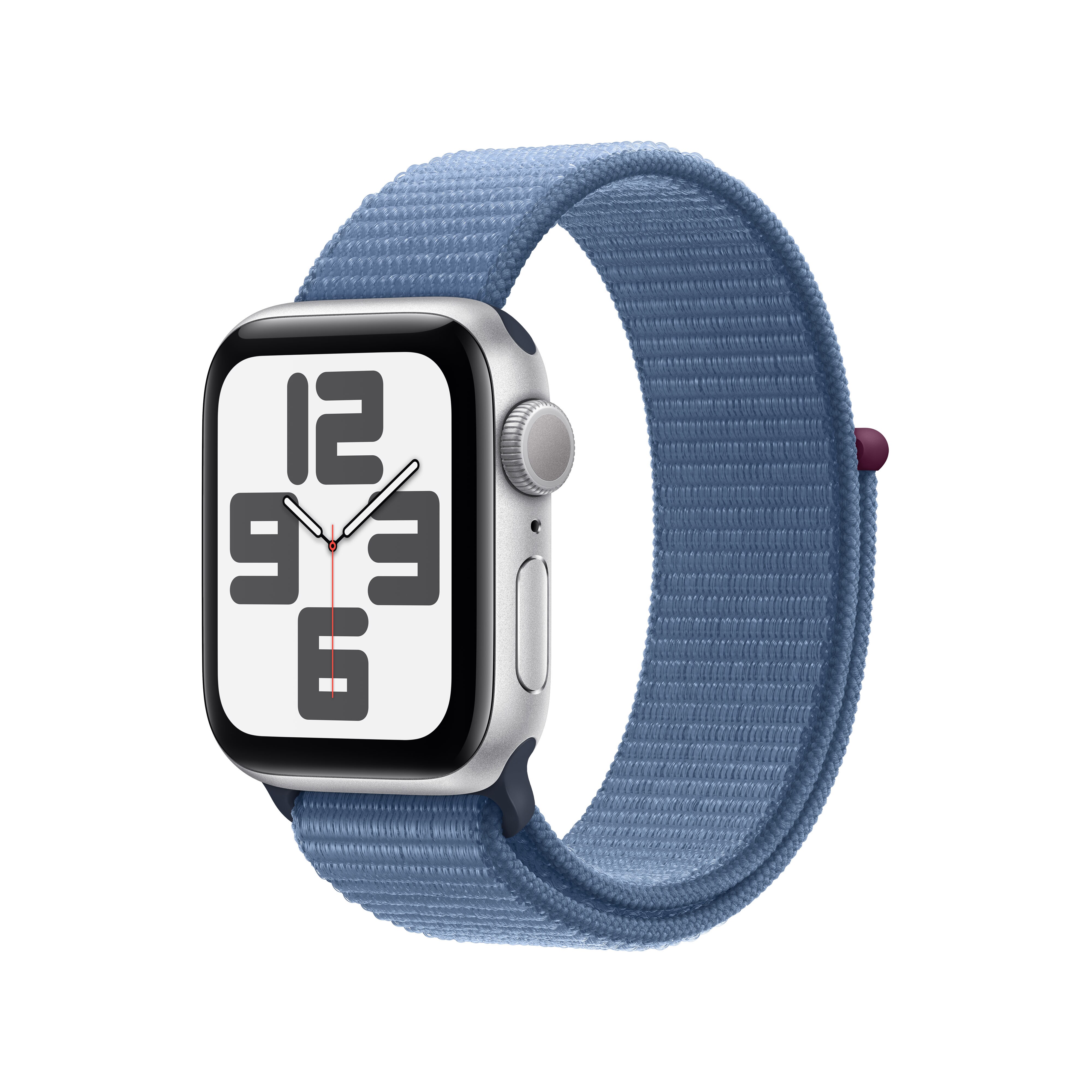 Apple Watch SE (2. Gen) GPS 40mm Alu Silber Sport Loop Armband 