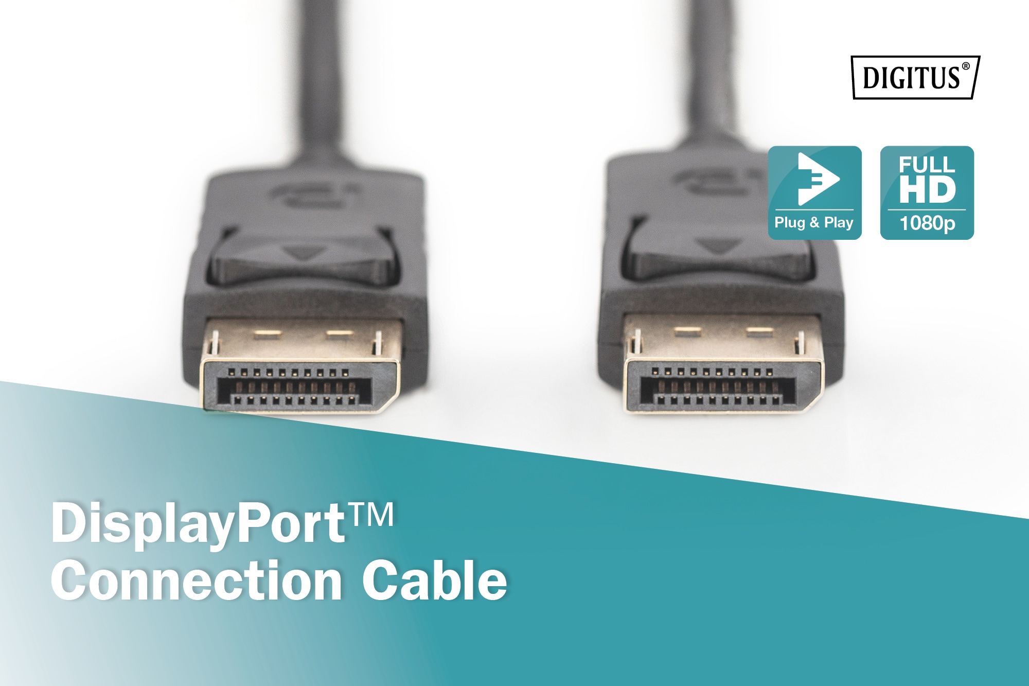 DIGITUS DisplayPort Anschlusskabel, DP St/St, 1,0m