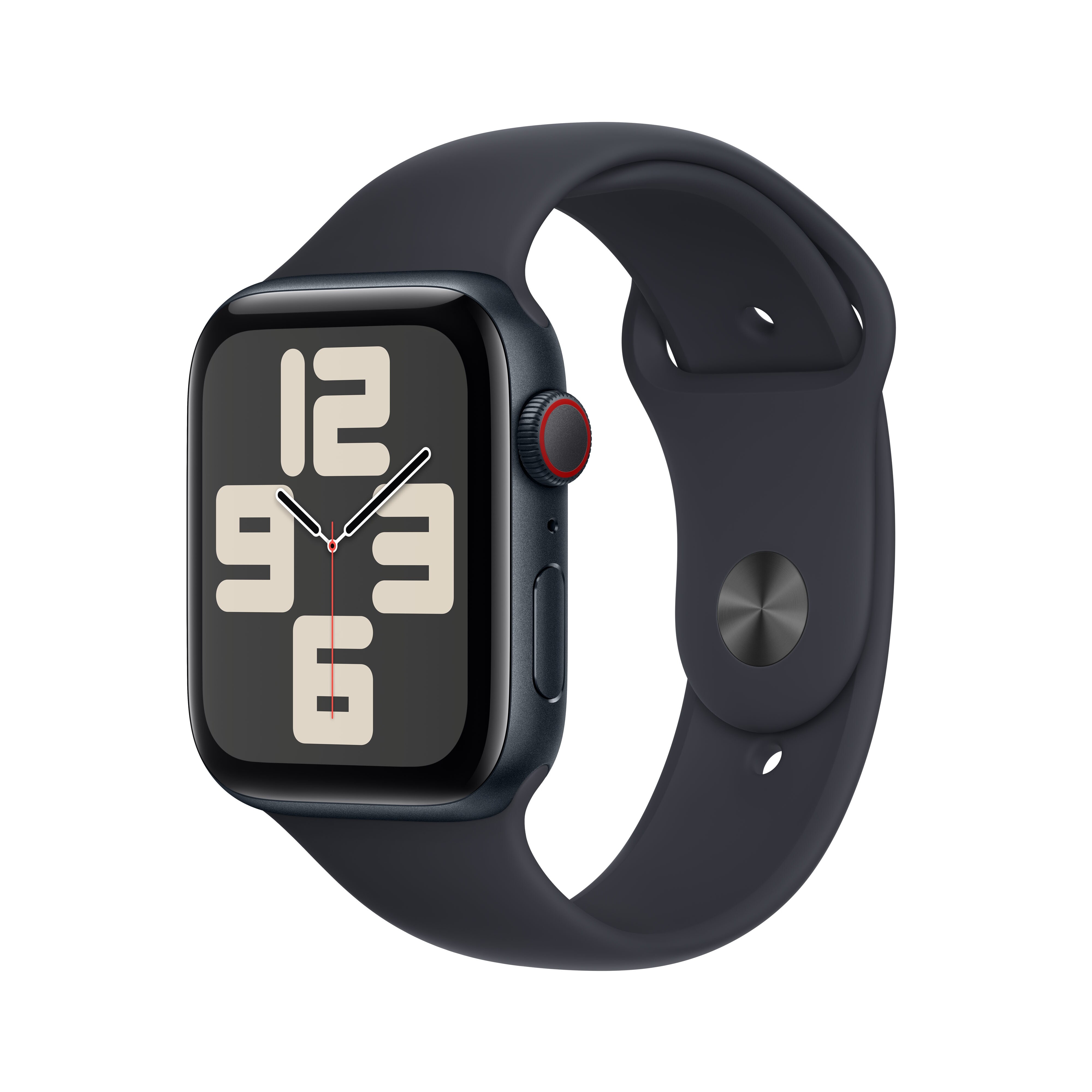 Apple Watch SE (2. Gen) LTE 44mm Alu Mitternacht Sportarmband Mitternacht - S/M