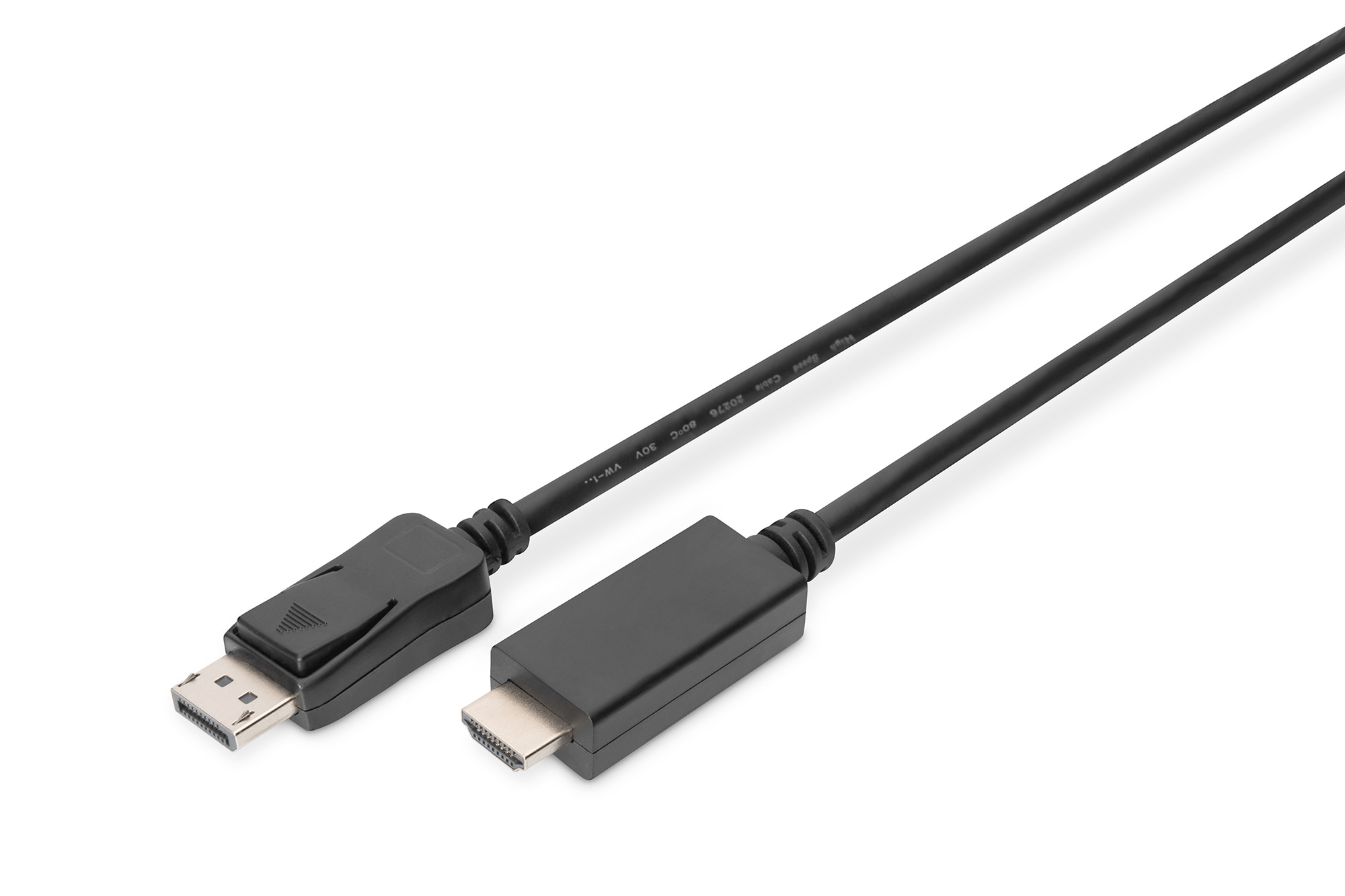 DIGITUS Displayport Adapterkabel, DP - HDMI Typ A St/St, 2.0m