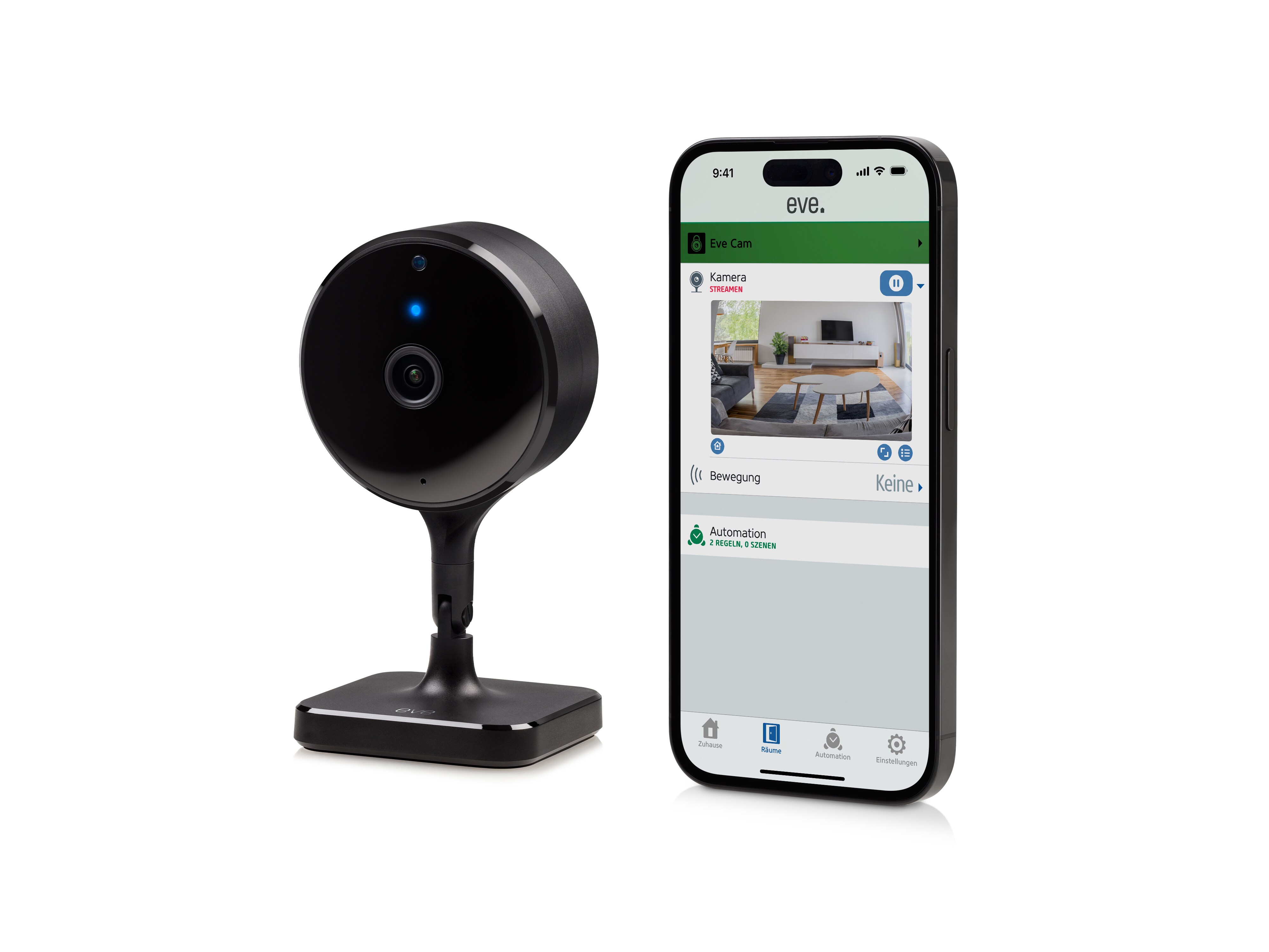 Eve Cam – Smarte Innenkamera mit Apple HomeKit Secure Video Technologie