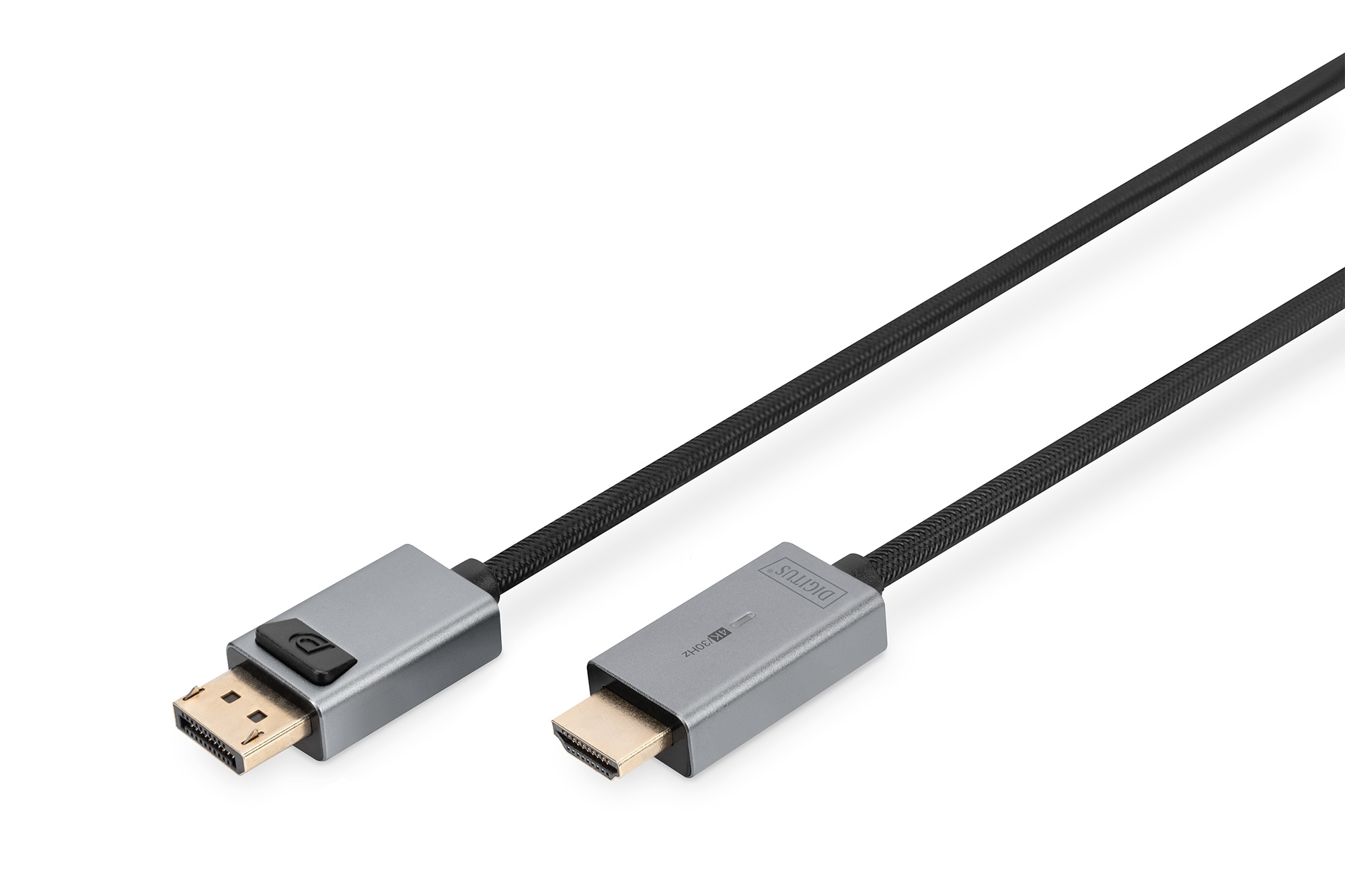 DIGITUS 4K DisplayPort Adapterkabel, DP - HDMI Typ A, 1,8m