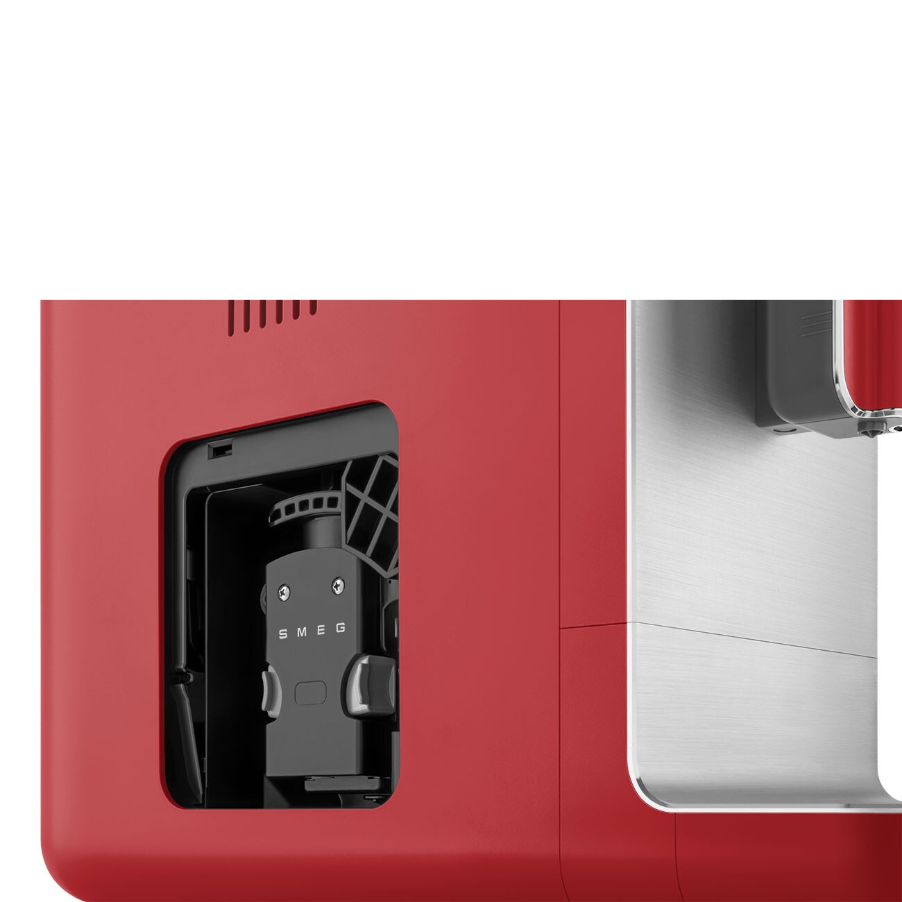 Smeg BCC02RDMEU 50s Style Kaffeevollautomat, rot-matt