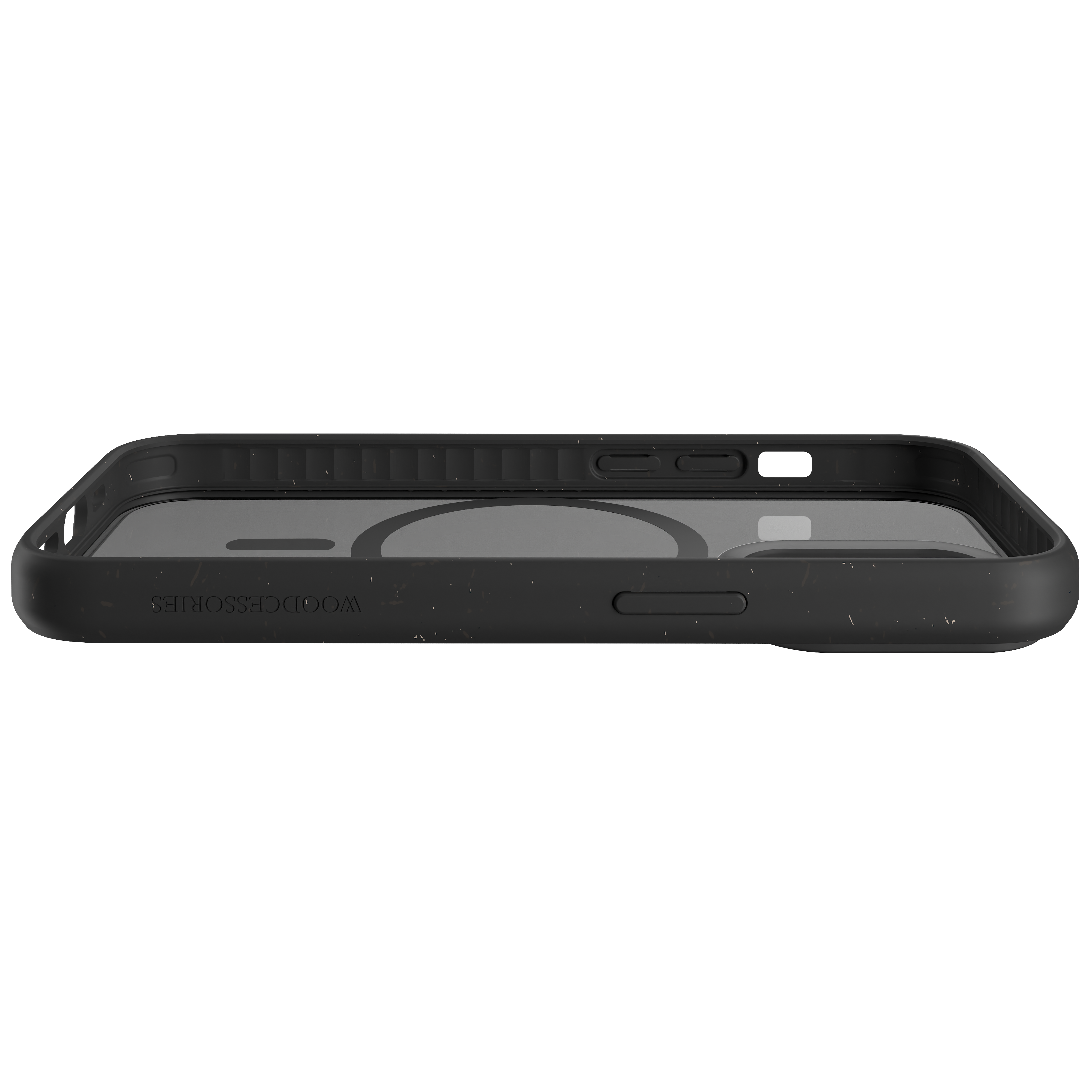 Woodcessories Clear Case MagSafe iPhone 15 Pro clear black