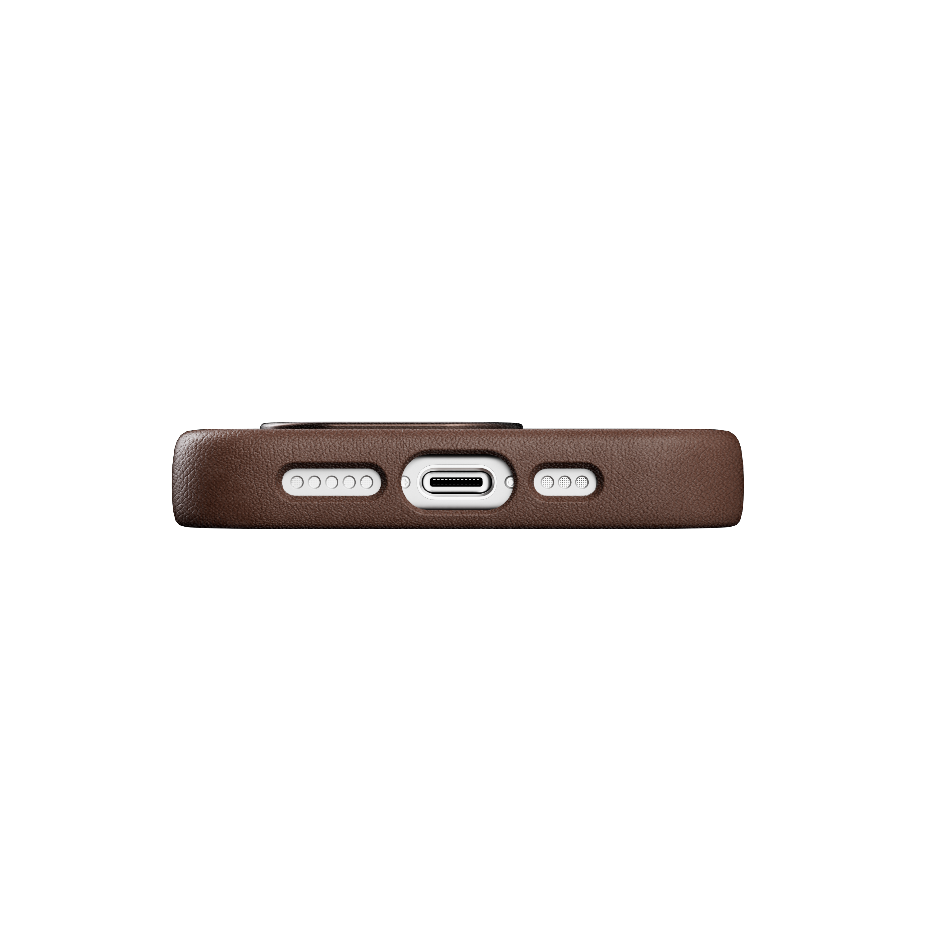 Woodcessories Bio Leather Case MagSafe iPhone 15 Plus Brown