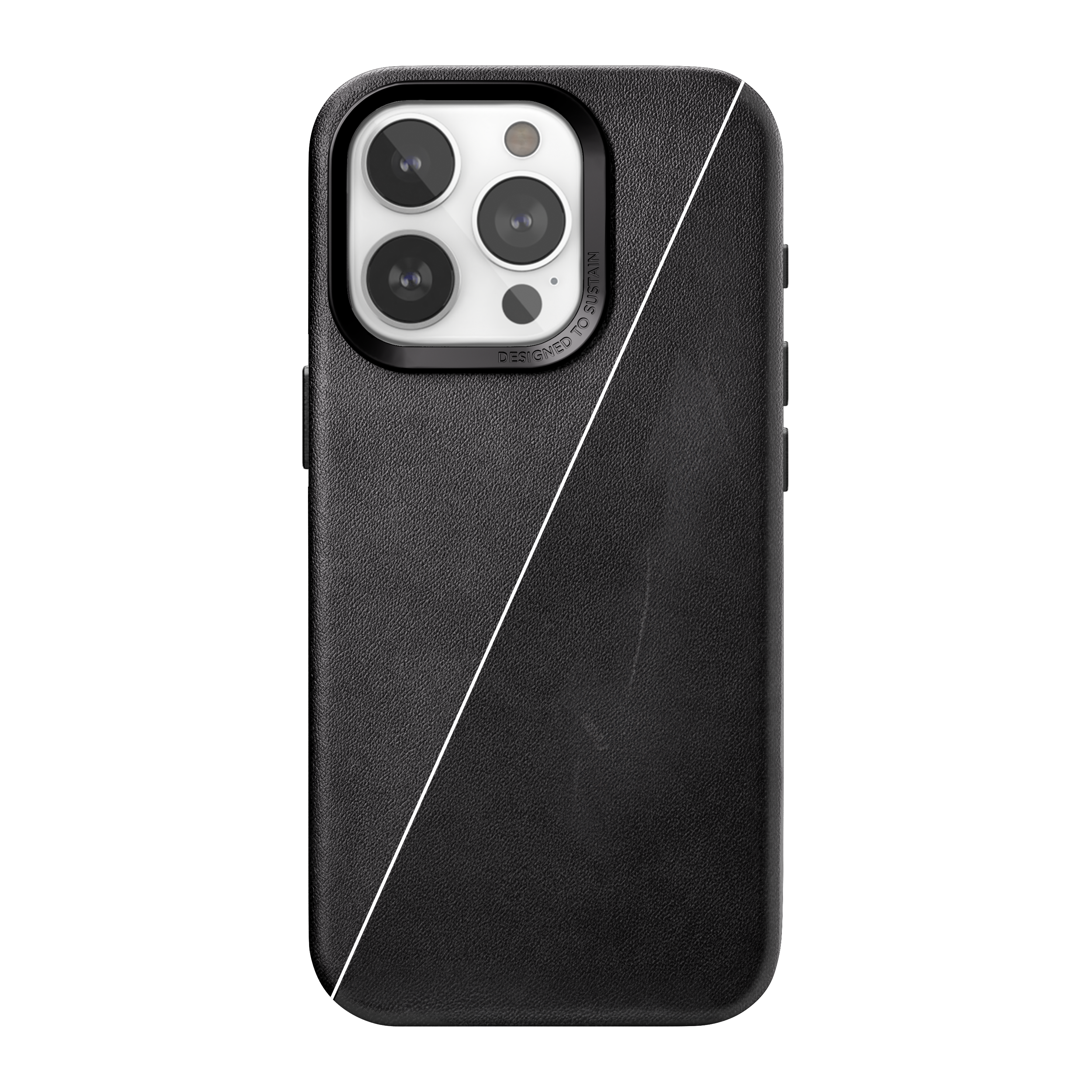 Woodcessories Bio Leather Case MagSafe iPhone 15 Plus Black