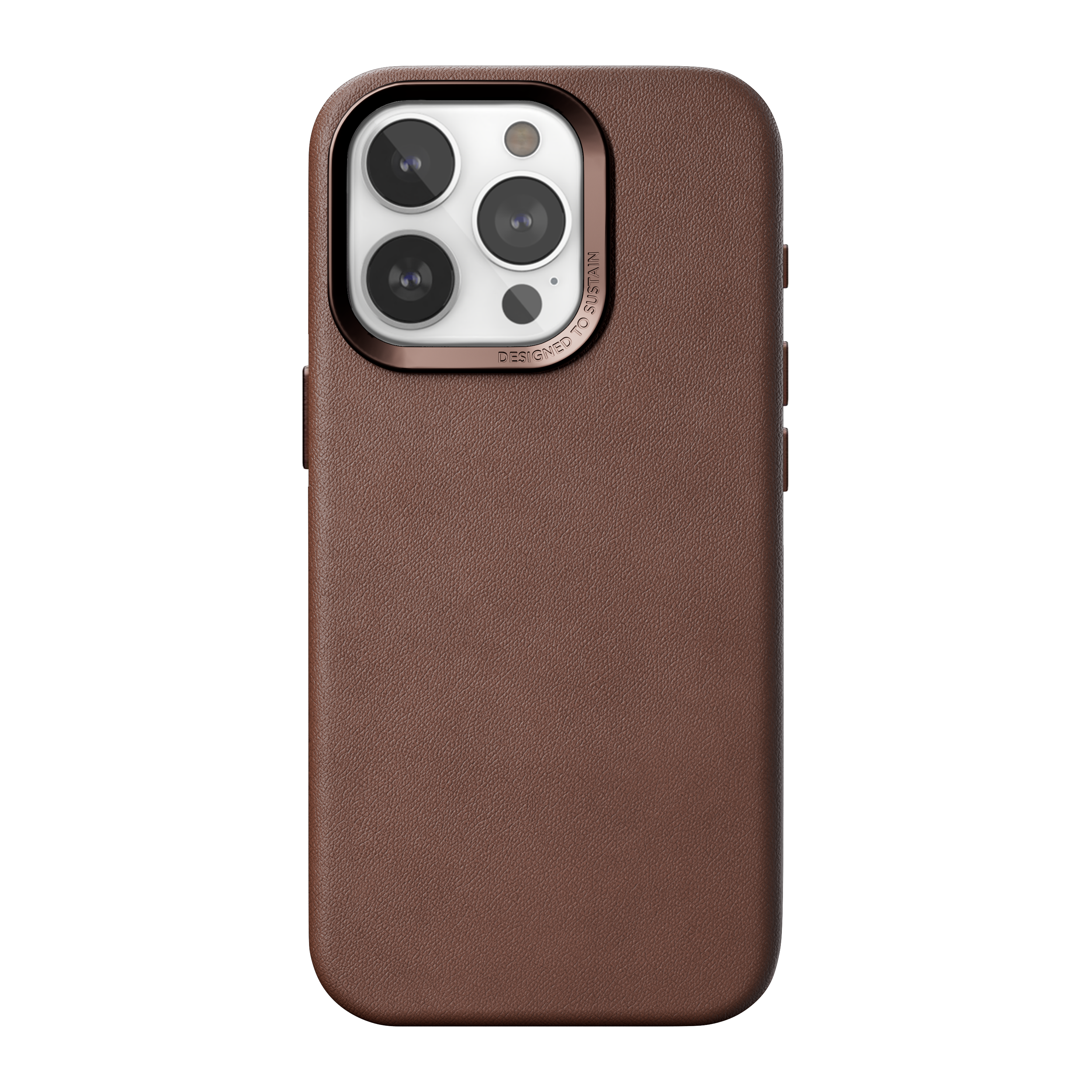 Woodcessories Bio Leather Case MagSafe iPhone 15 Pro Brown