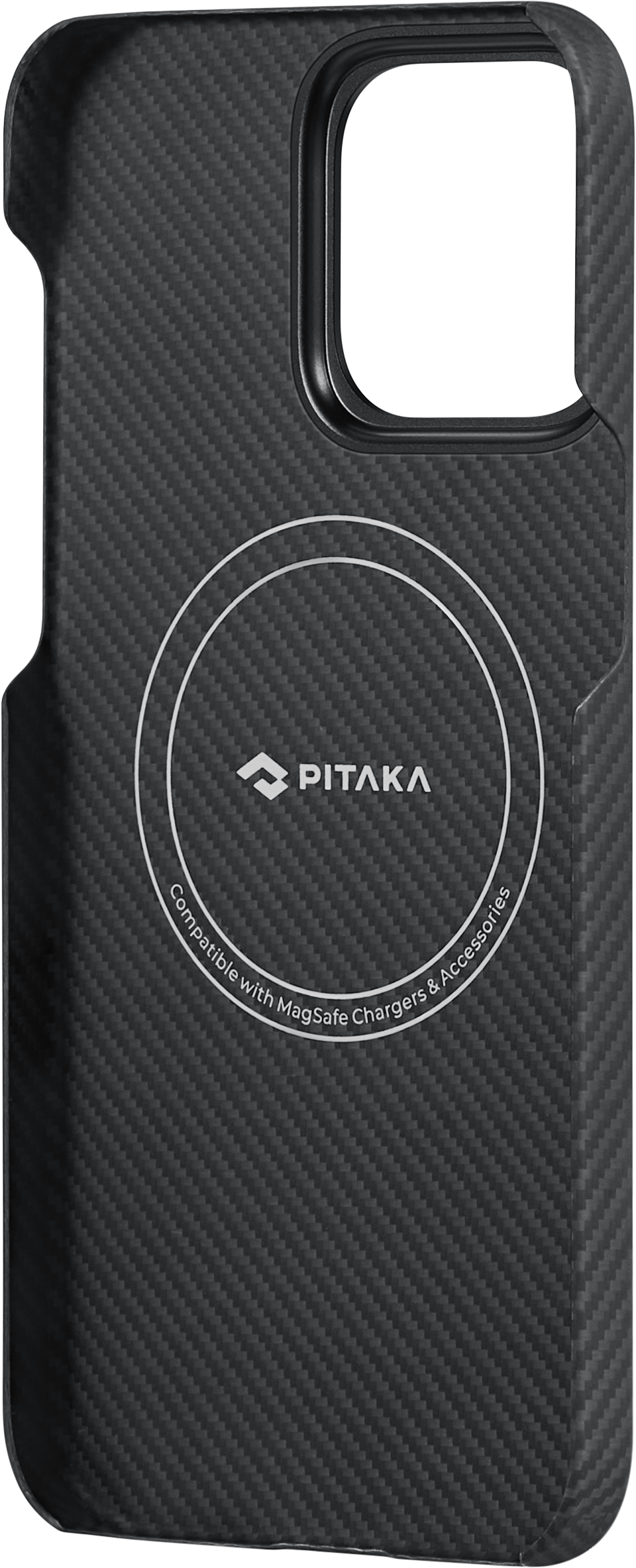 Pitaka MagEZ Case for iPhone 15 (Black/Grey Twill) 600D