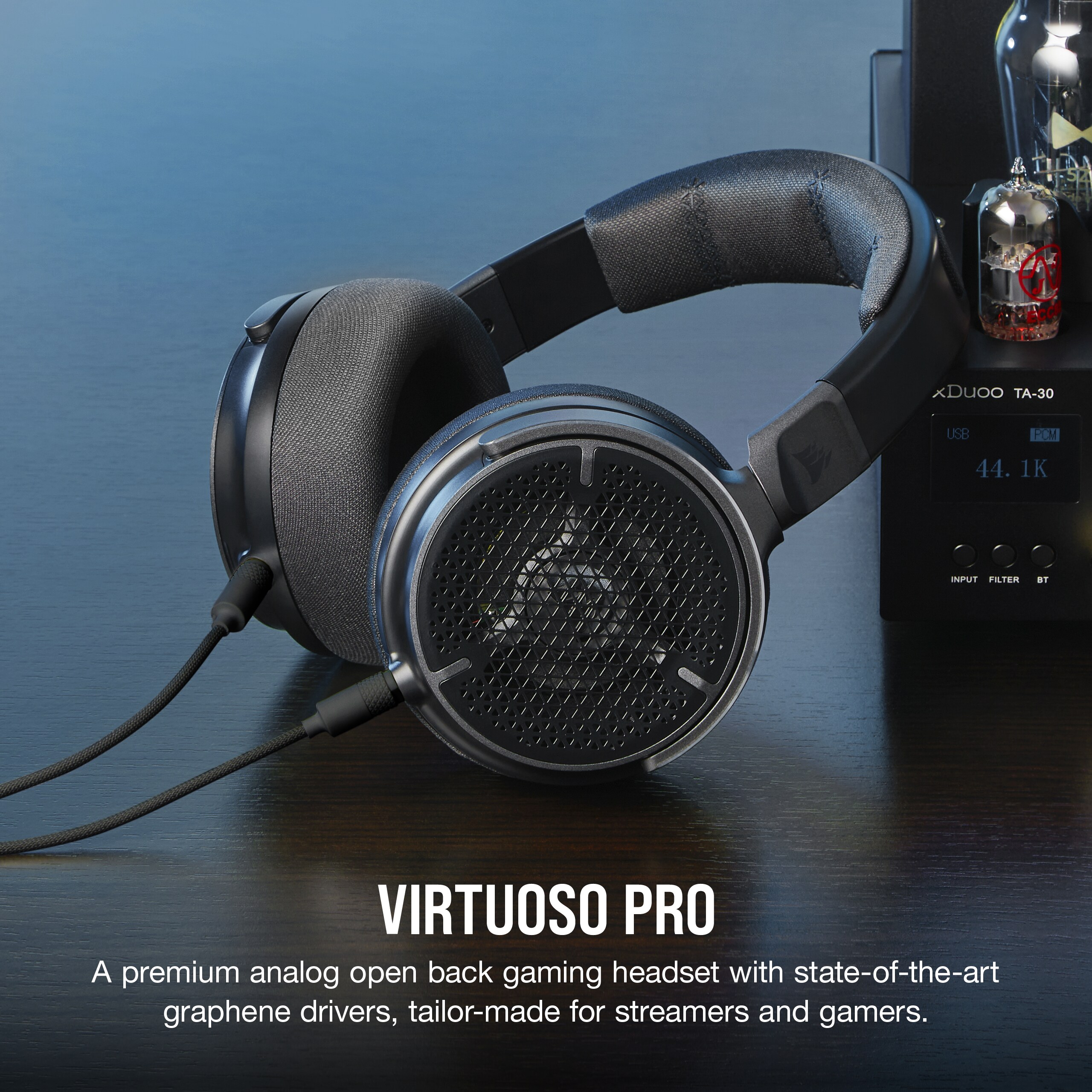 Corsair Virtuoso Pro Carbon - Streaming/Gaming-Headset mit Open-Back-Design