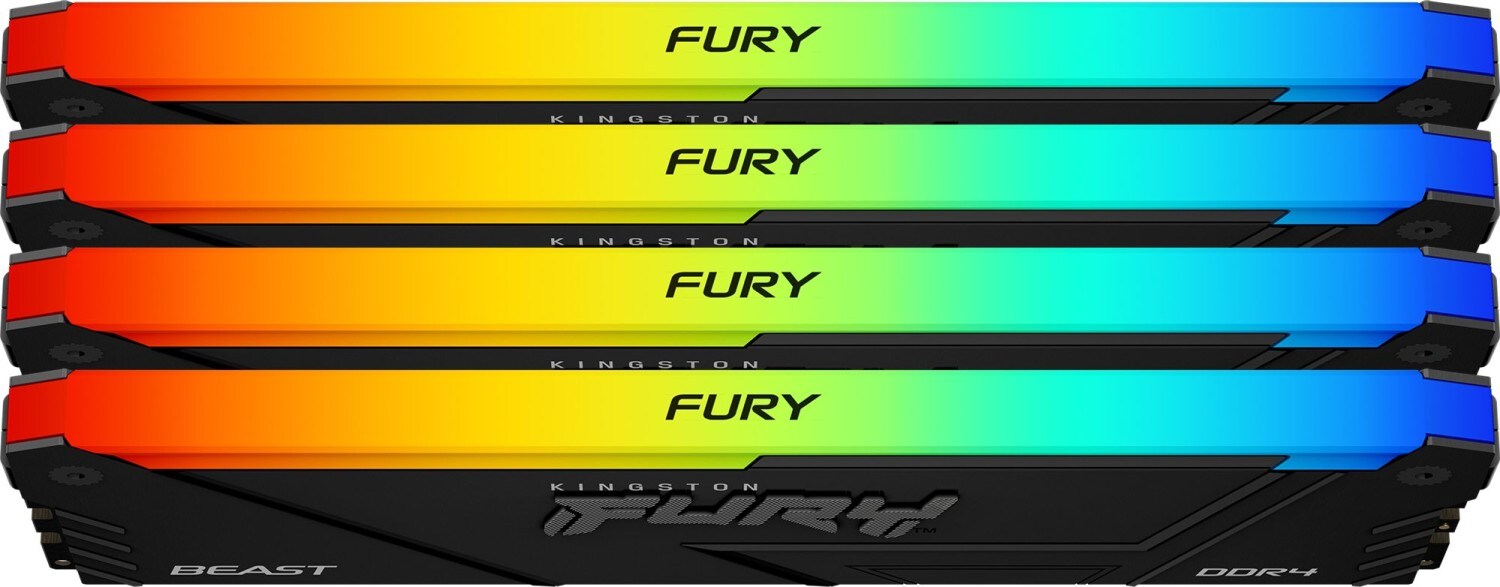 32GB (4x8GB) KINGSTON FURY Beast RGB DDR4-3200 CL16 RAM Gaming Arbeitsspeicher