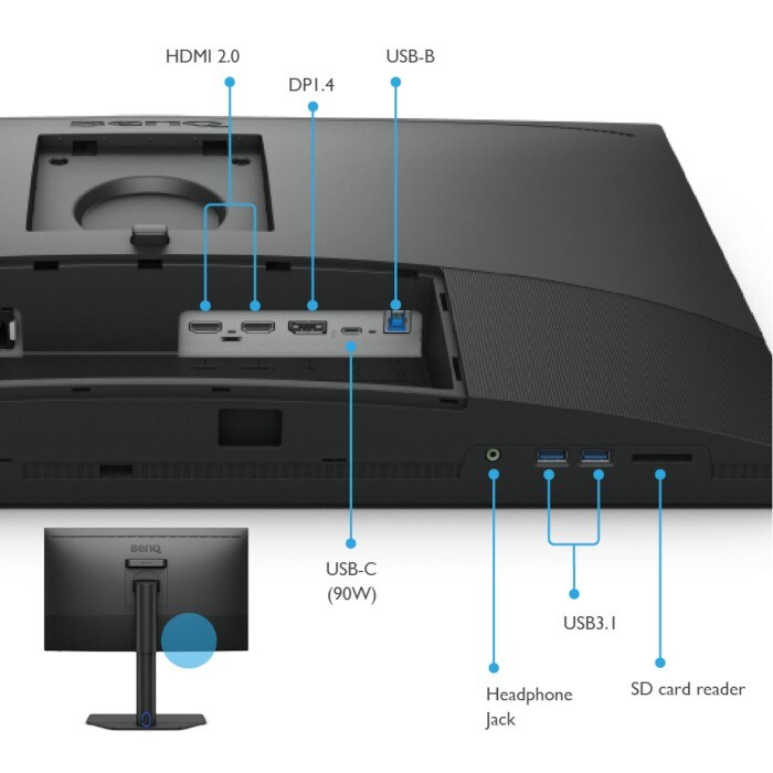 BenQ SW272U 68,6cm (27") 4K IPS Profi-Monitor HDMI/DP/USB-C 100%sRGB Pivot