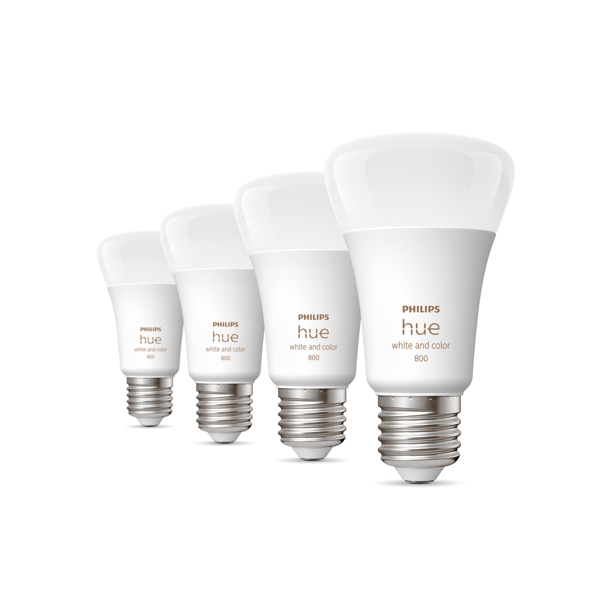 Philips Hue White &amp; Color Ambiance E27 570lm 60W, 4er Pack