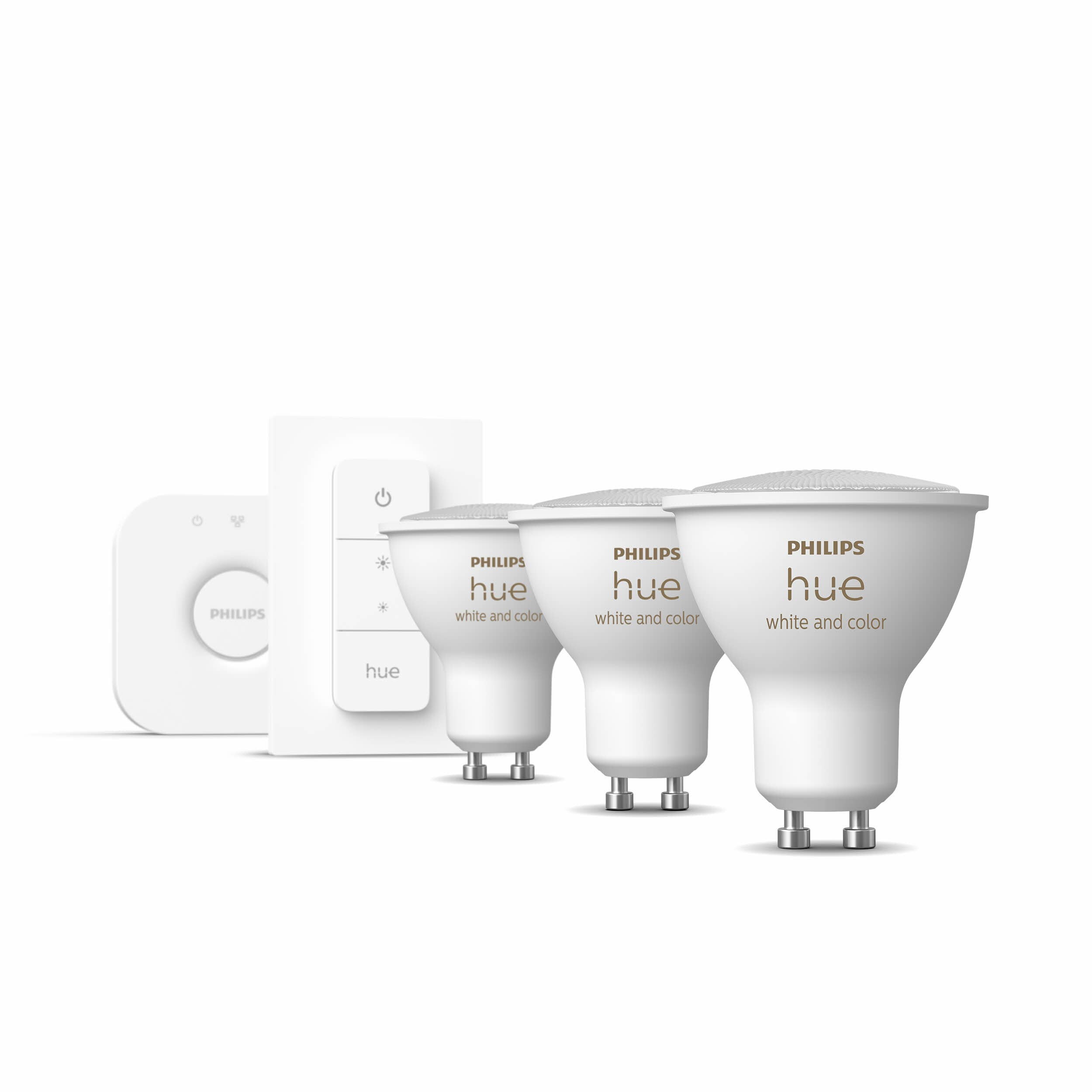 *Philips Hue Starter Set White &amp; Col. Amb. GU10 3x350lm &amp; Dimmschalter