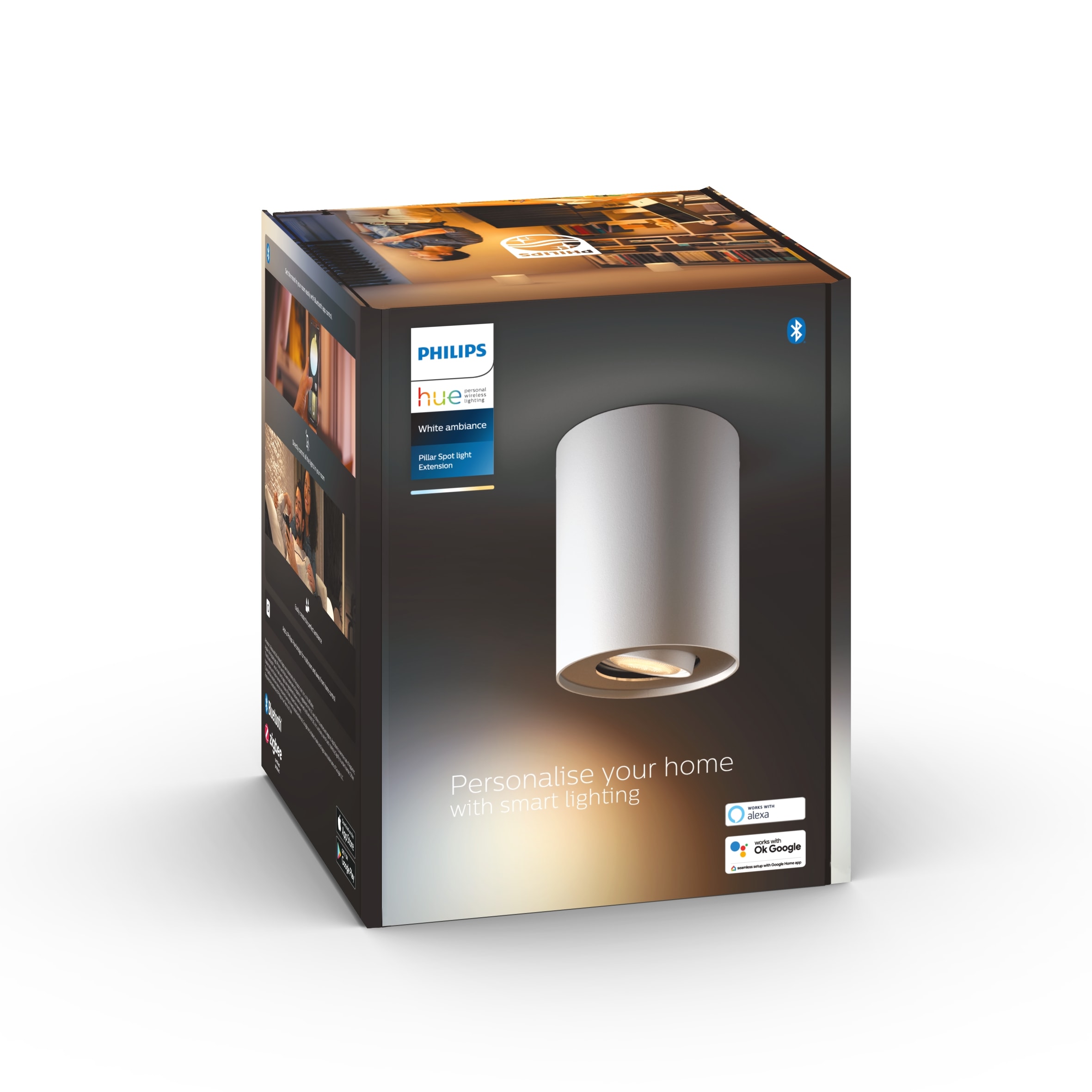 Philips Hue White Ambiance Pillar Spot 1 flg. weiß 350lm Erweiterung