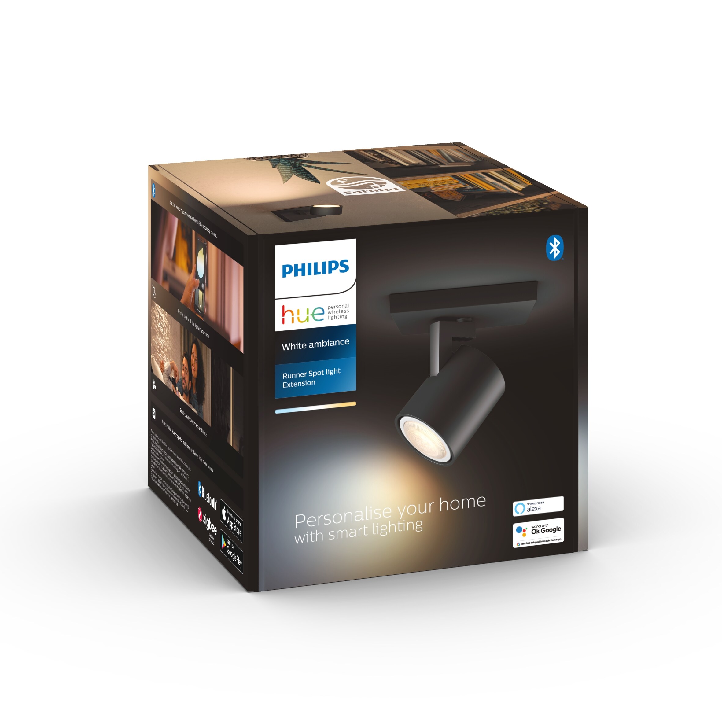 Philips Hue White Ambiance Runner Spot 1 flg. schwarz 350lm Erweiterung