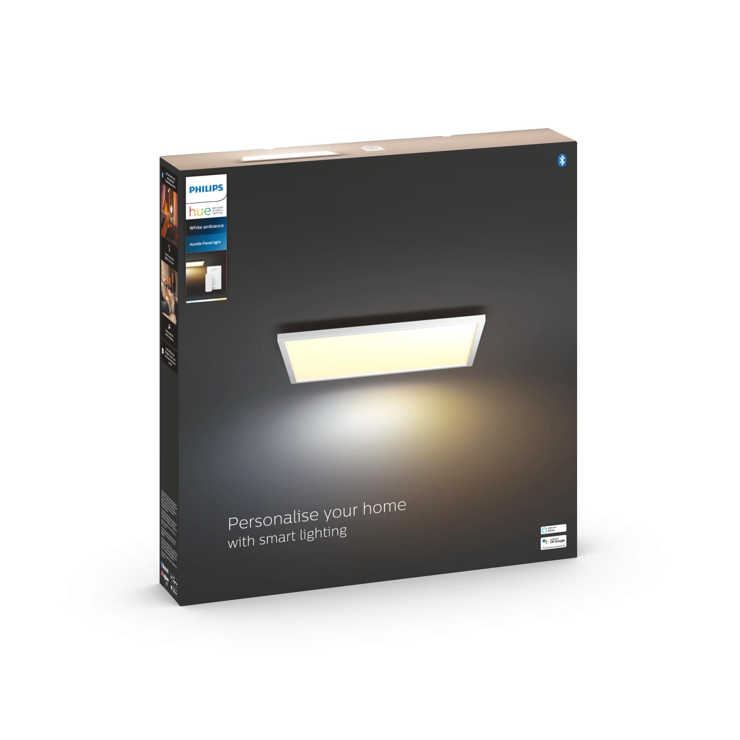 Philips Hue White Ambiance Aurelle Panelleuchte 30x30cm wh inkl. Dimmschalter