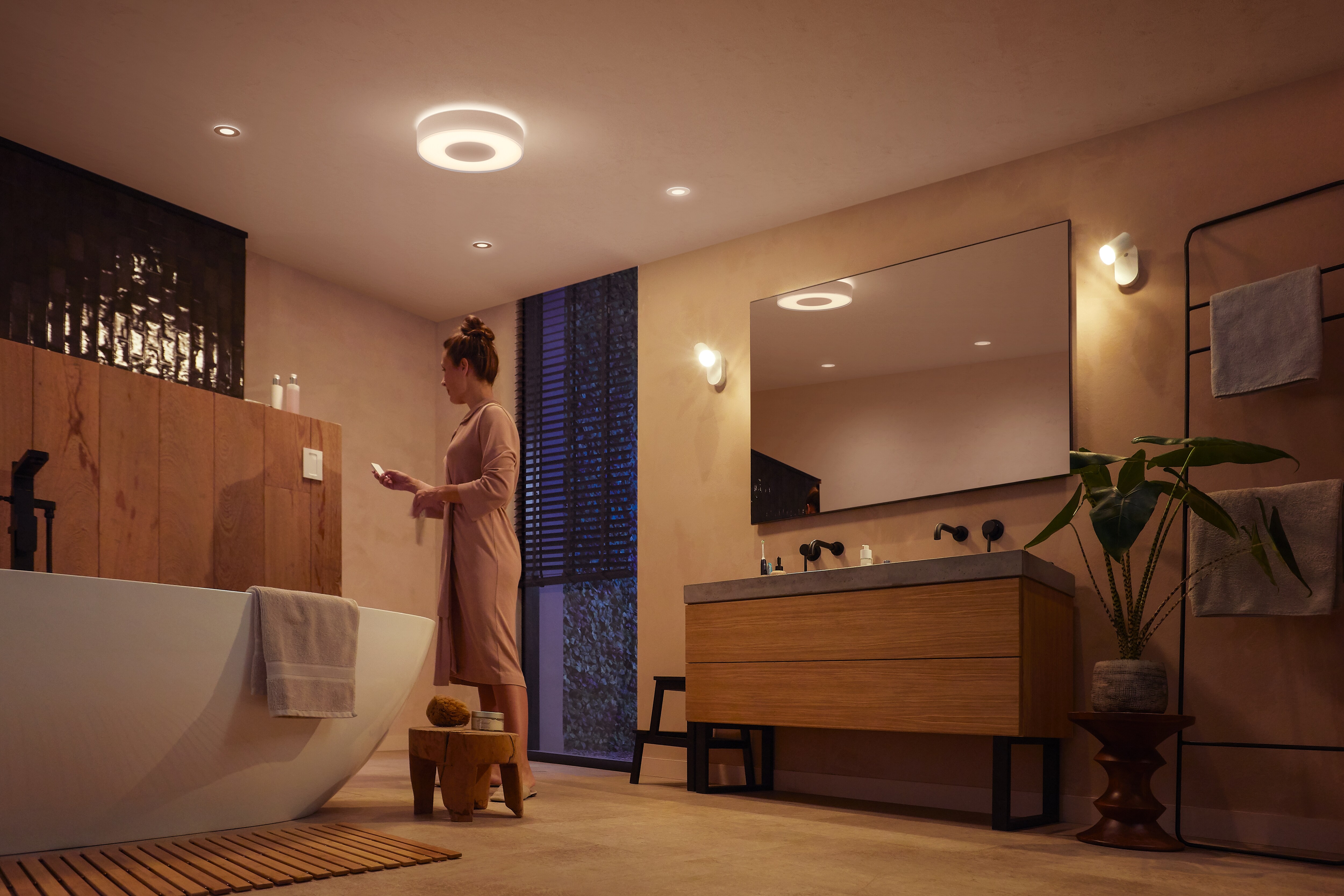 Philips Hue White &amp; Col. Amb. Xamento Deckenleuchte M weiß 2400lm