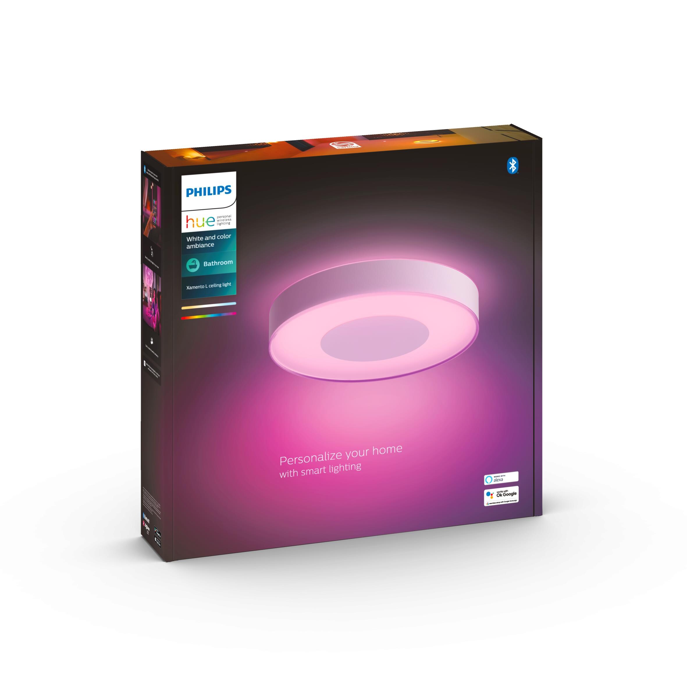 Philips Hue White &amp; Col. Amb. Xamento Deckenleuchte L weiß 3400lm