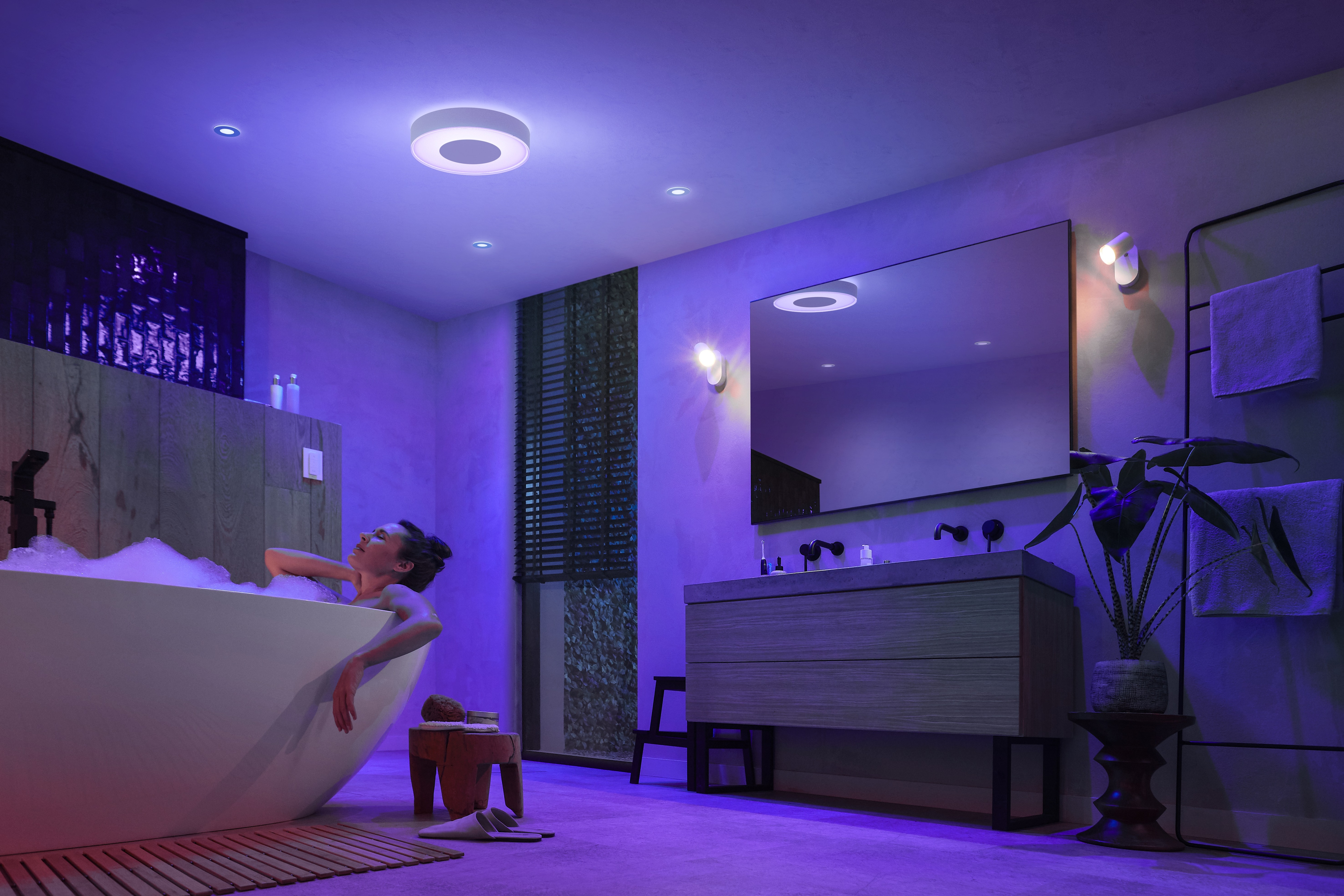 Philips Hue White &amp; Col. Amb. Xamento Deckenleuchte L weiß 3400lm