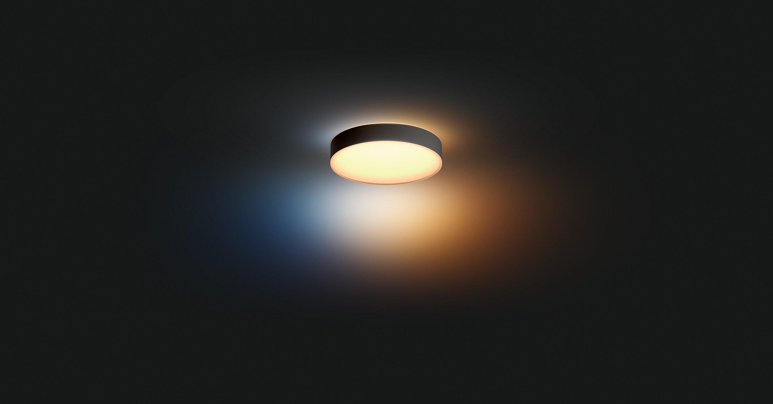 Philips Hue White Ambiance Enrave Deckenleuchte M sw 2400lm inkl. Dimmschalter