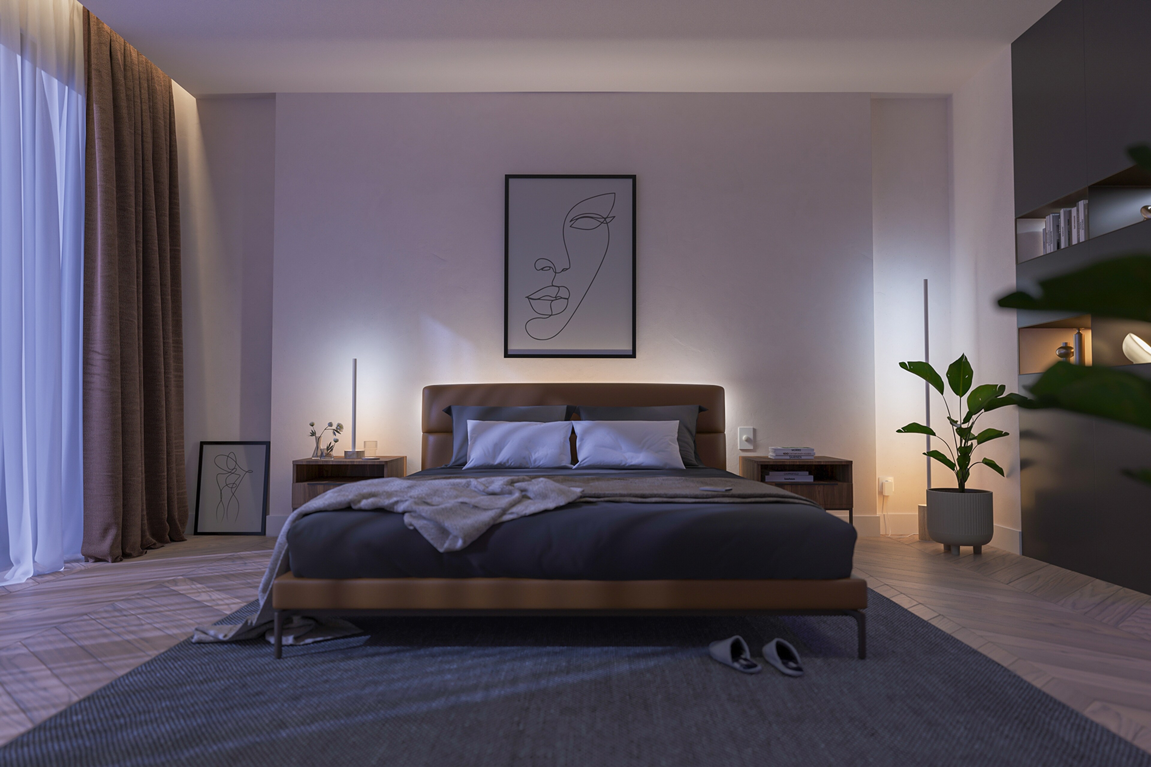 Philips Hue Gradient Signe Tischleuchte Oak