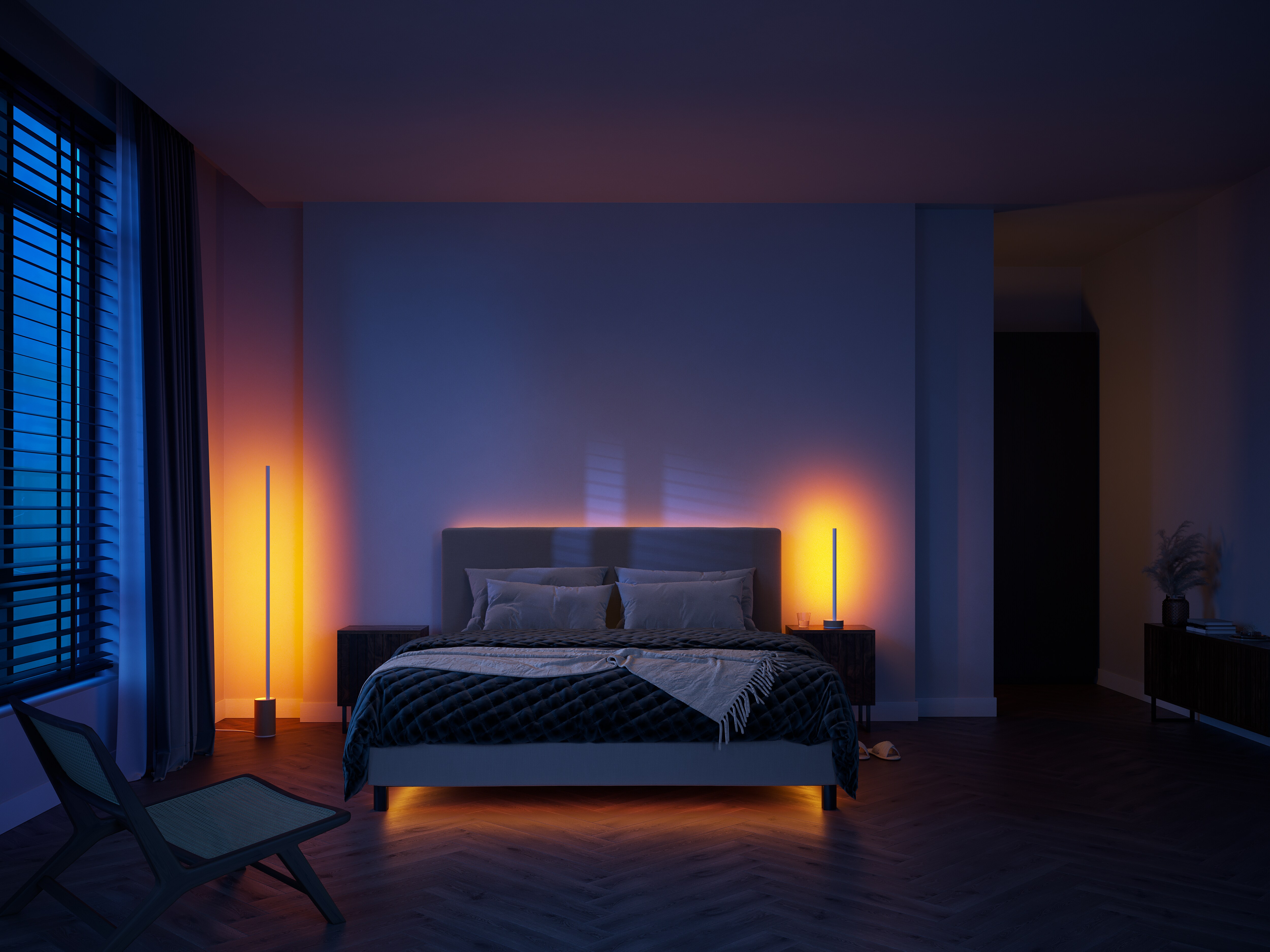 Philips Hue Gradient Signe Tischleuchte Oak