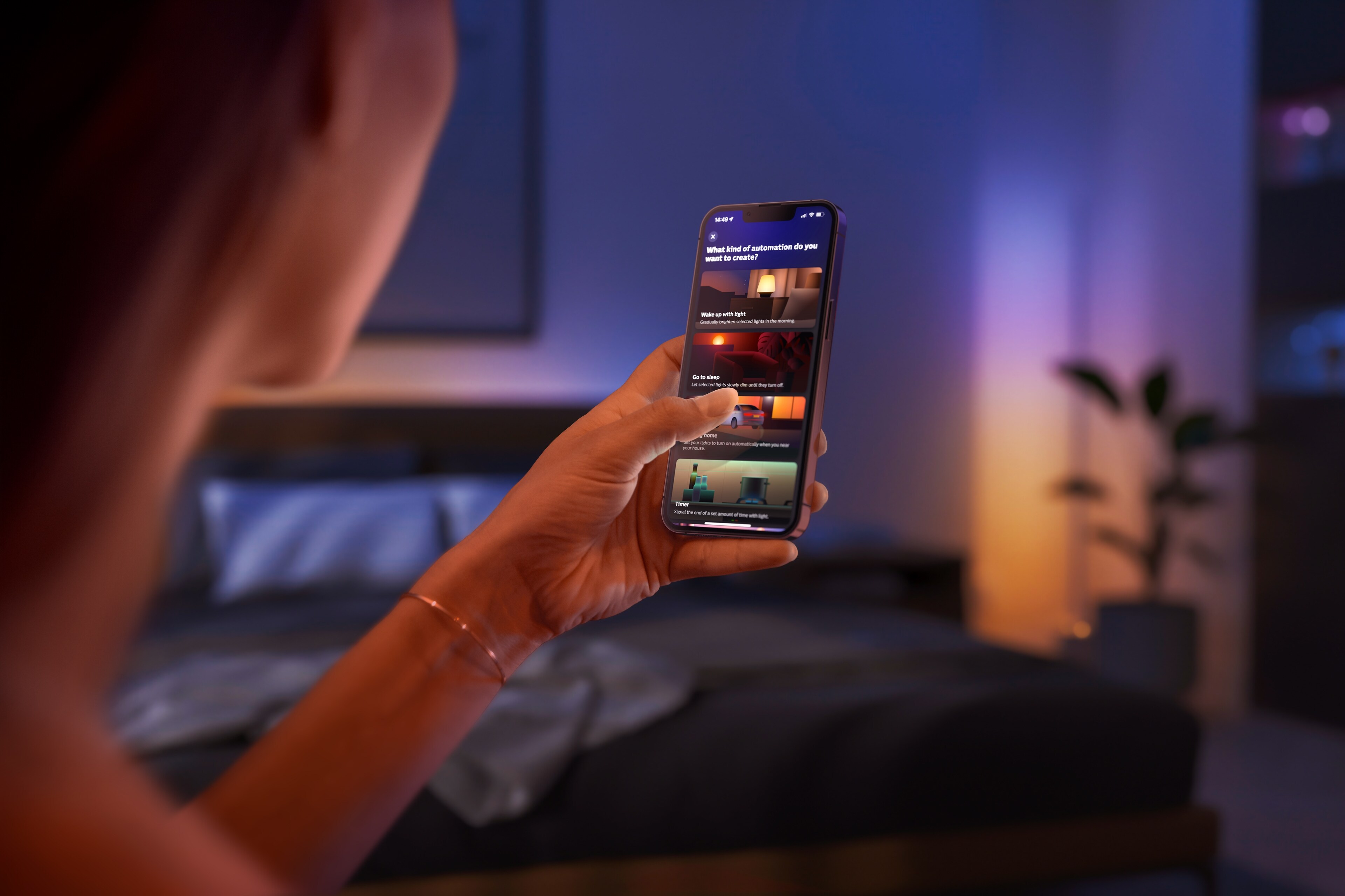 Philips Hue Gradient Signe Tischleuchte Oak