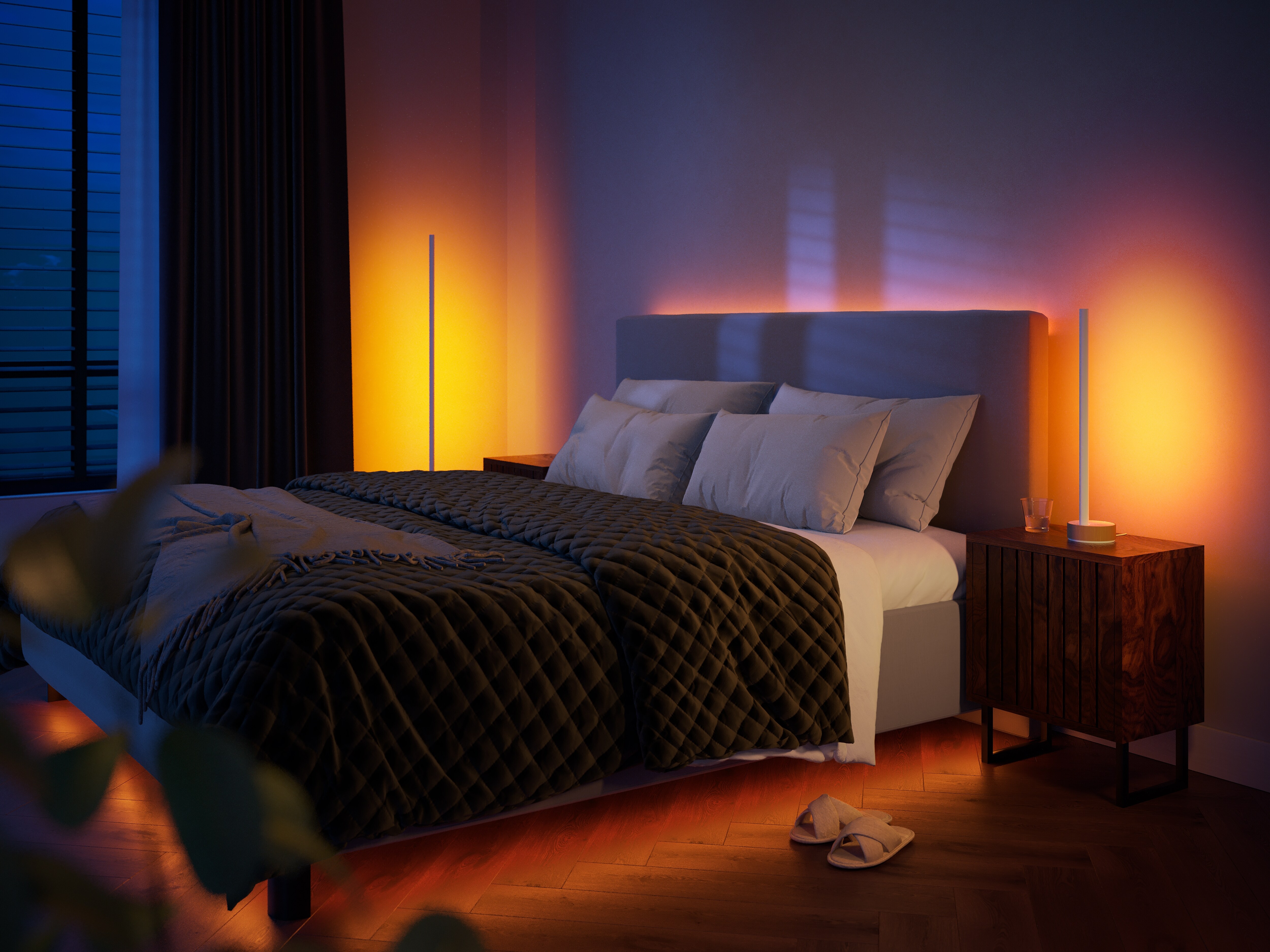 Philips Hue Gradient Signe Tischleuchte Oak