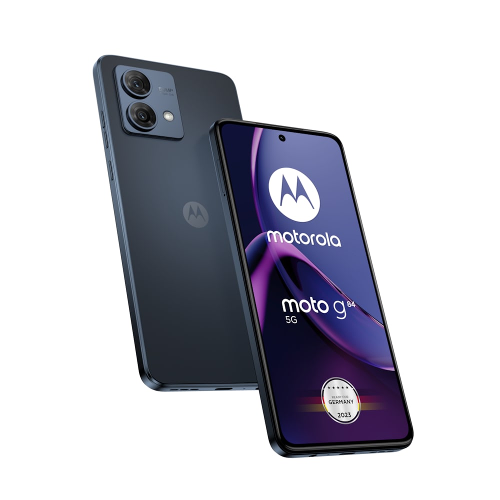 Motorola moto g84 5G 12/256 GB Android 13 Smartphone midnight blau