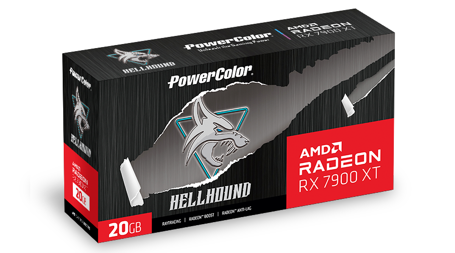 POWERCOLOR AMD Radeon RX 7900 XT HELLHOUND 20GB GDDR6 Grafikkarte HDMI/xDP