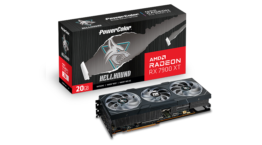 POWERCOLOR AMD Radeon RX 7900 XT HELLHOUND 20GB GDDR6 Grafikkarte HDMI/xDP