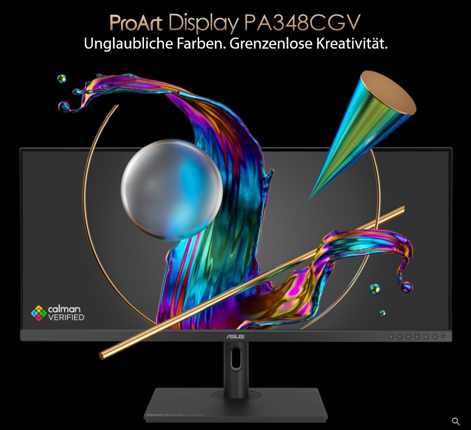 ASUS ProArt PA348CGV 86,4cm (34") UWQHD IPS Monitor 21:9 HDMI/DP/USB-C PD90W 2ms