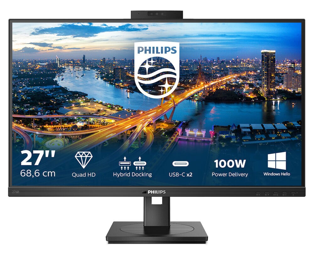 Philips B-Line 276B1JH 68,6cm (27") QHD IPS Monitor 16:9 HDMI/DP/USB-C PD100W